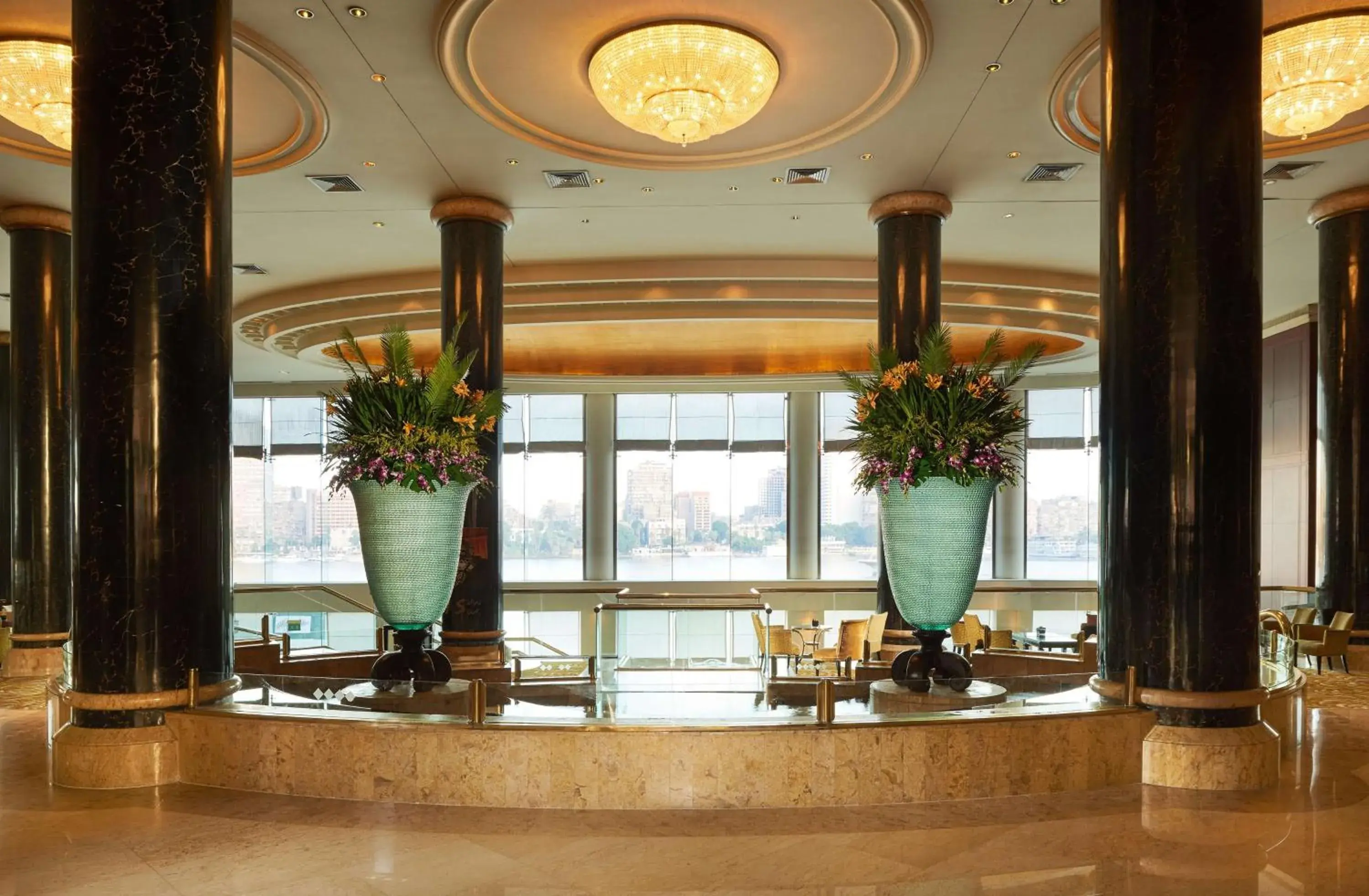 Lobby or reception in Hilton Cairo Grand Nile Lobby or reception in Hilton Cairo Grand Nile