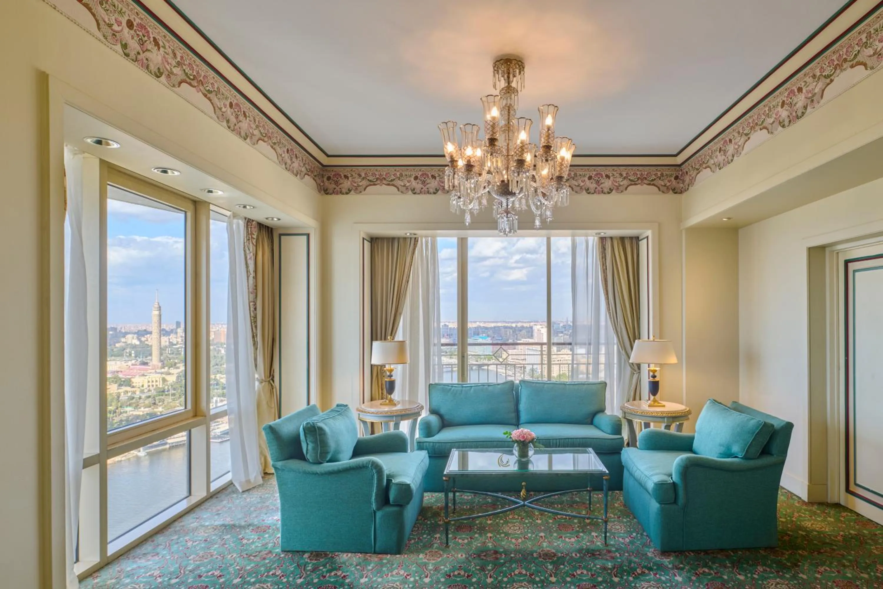 Seating area in Hilton Cairo Grand Nile