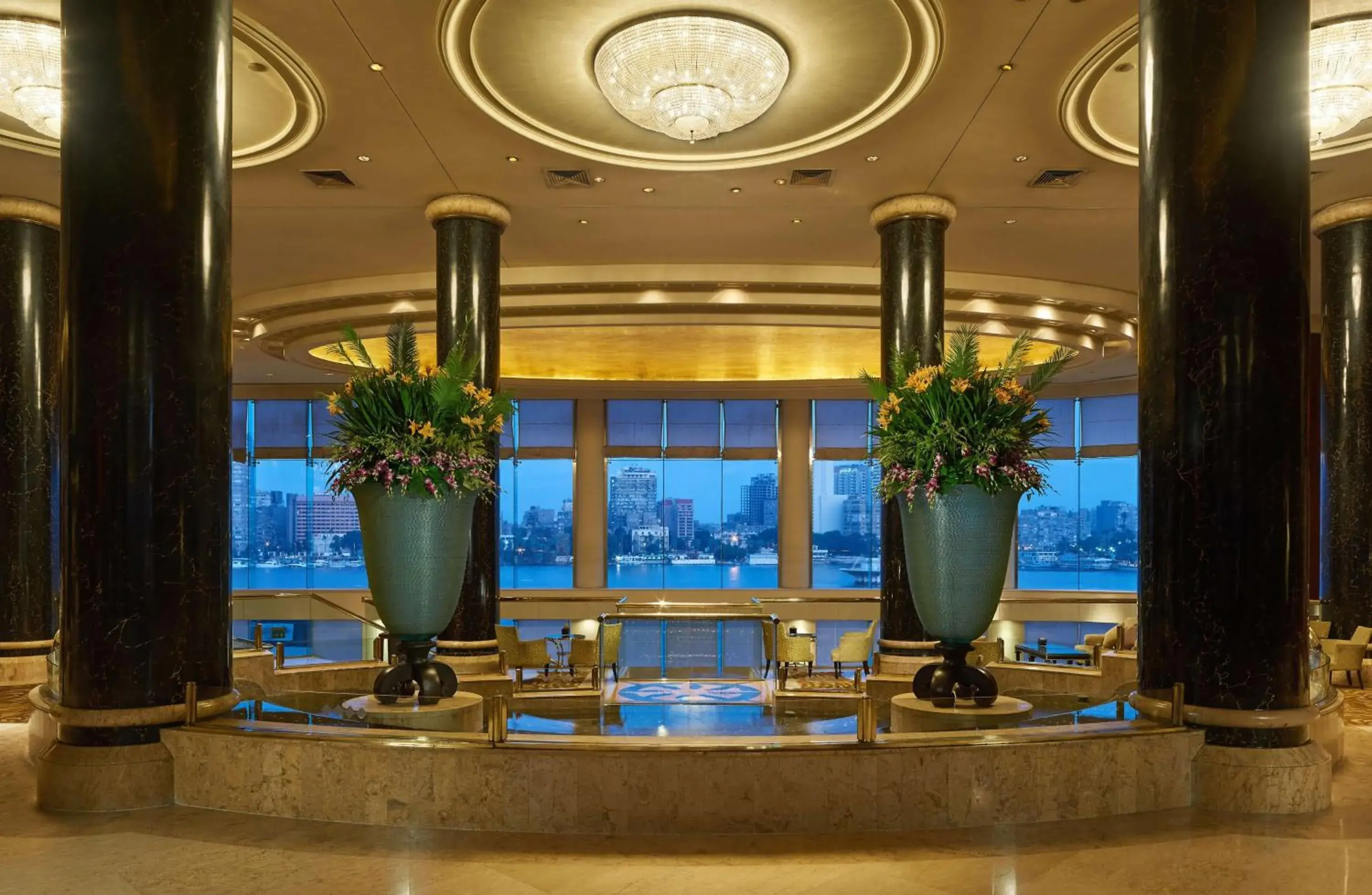 Lobby or reception in Hilton Cairo Grand Nile Lobby or reception in Hilton Cairo Grand Nile