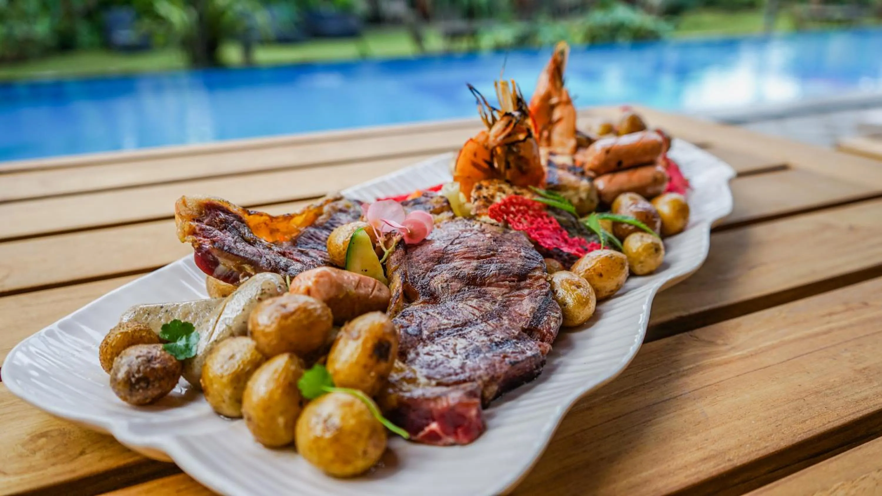 Food close-up in Kayu Arum Resort