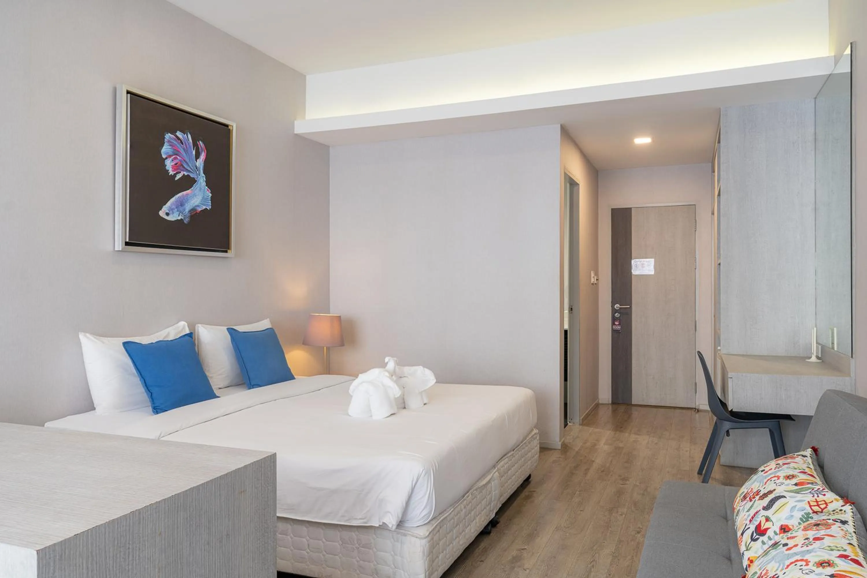 Bed in Ratchadamnoen Residence