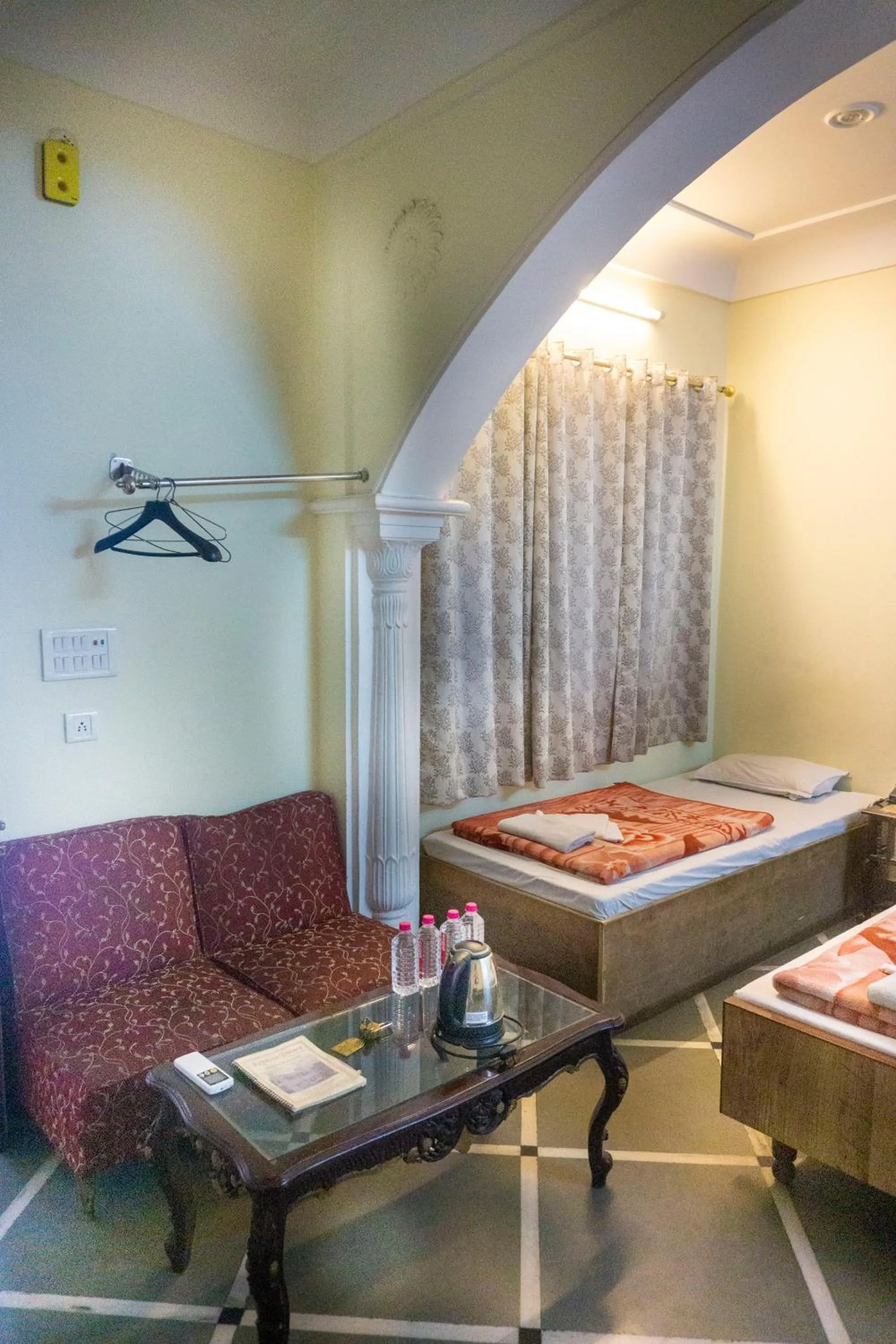 Bed in Krishna Palace - A Heritage Boutique Hotel