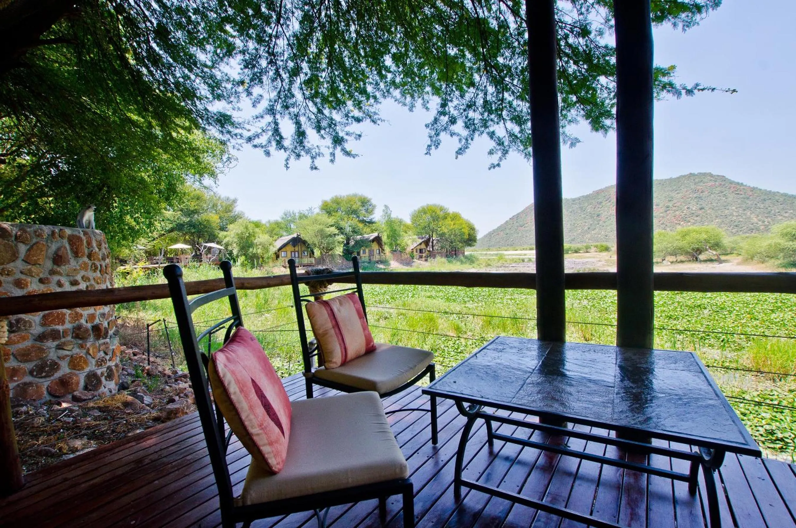 Patio in Tau Game Lodge
