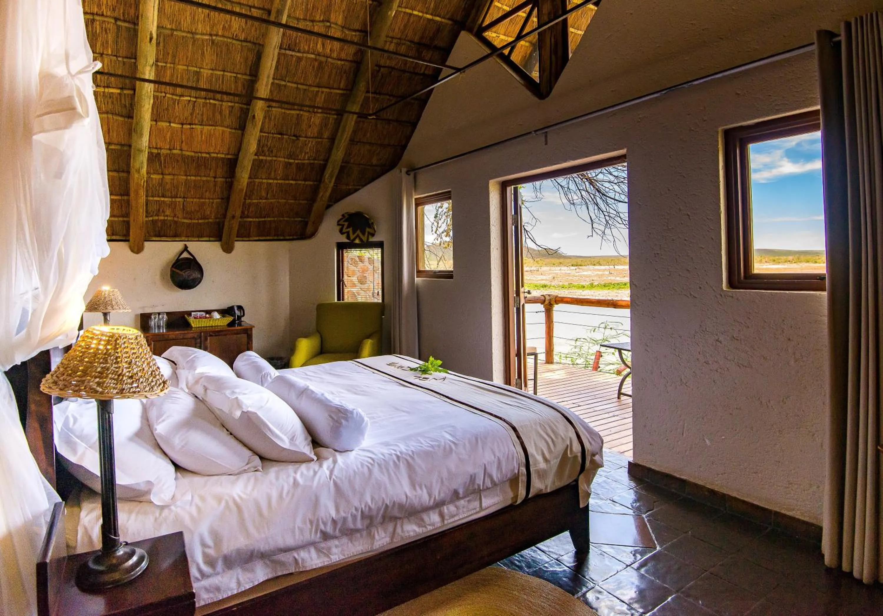 Bedroom, Bed in Tau Game Lodge