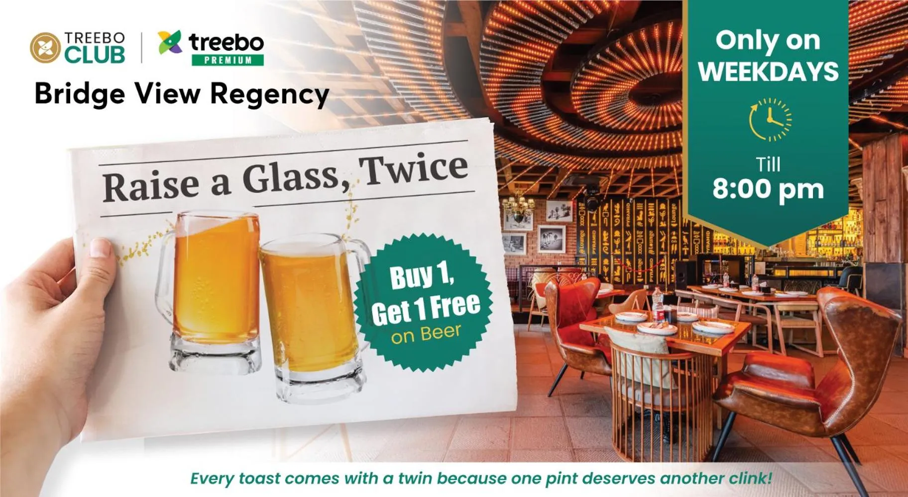 Drinks in Treebo Premium Bridge View Regency, Mall Road
