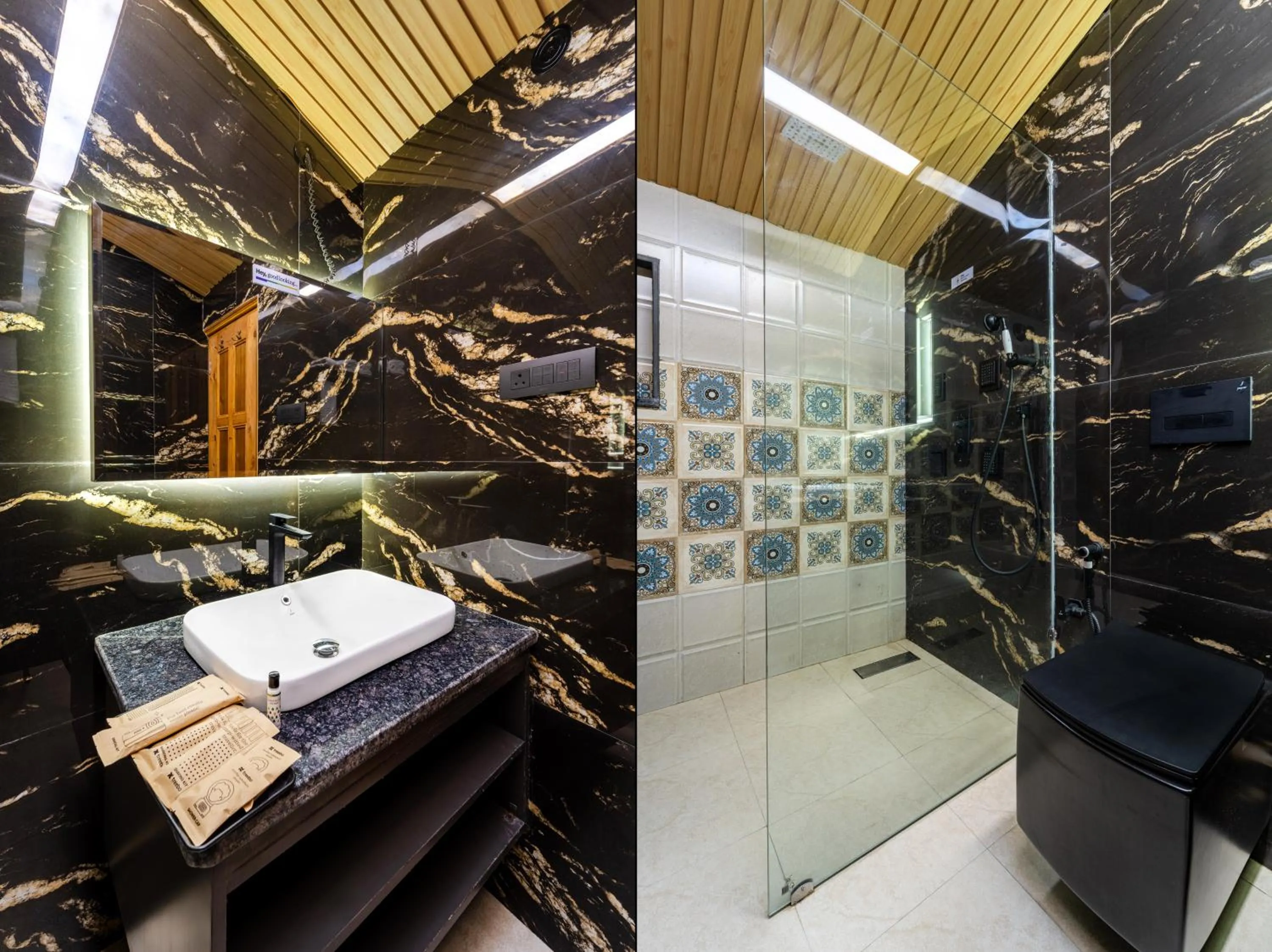 Bathroom in Treebo Premium Bridge View Regency, Mall Road