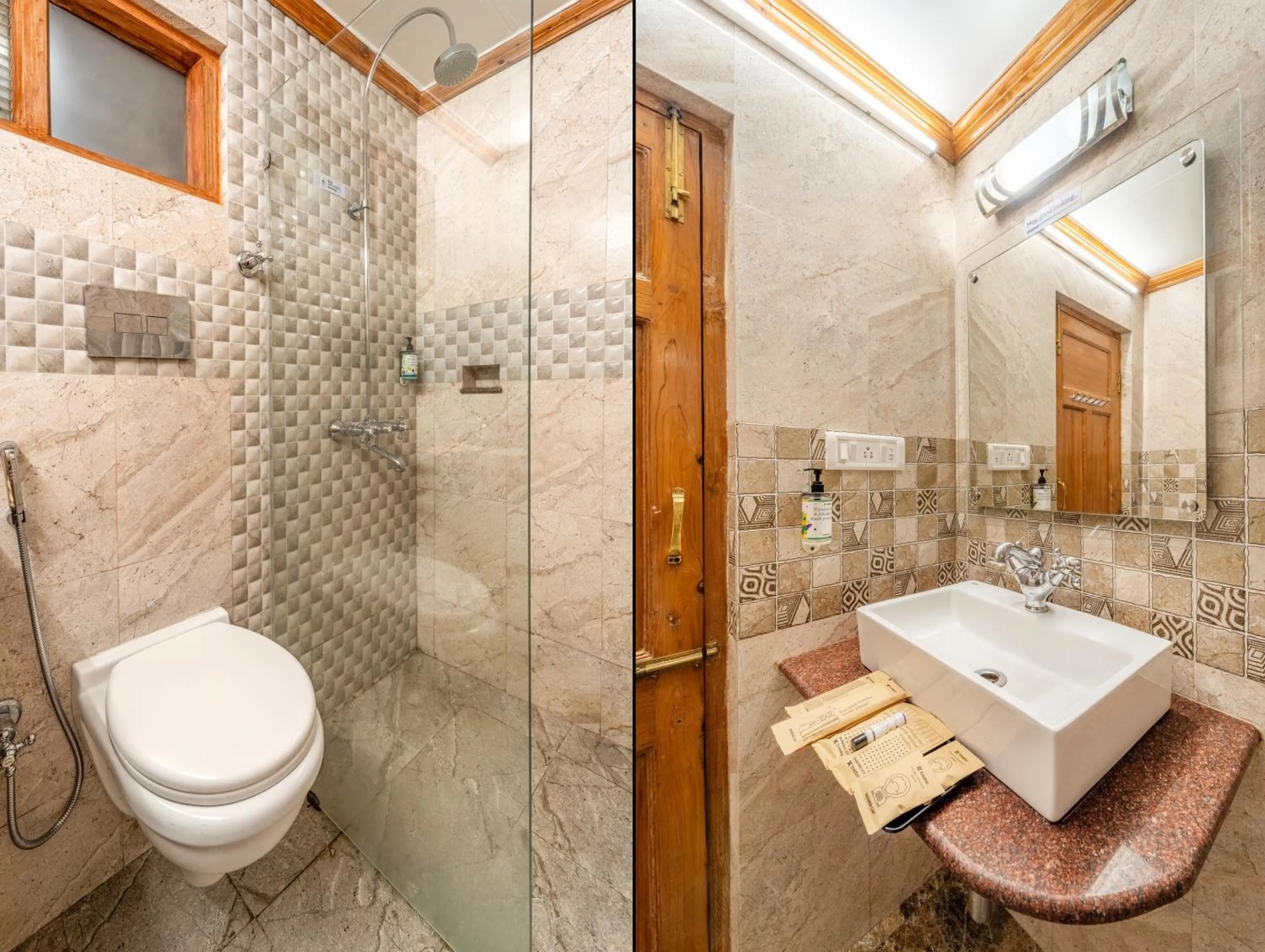 Bathroom in Treebo Premium Bridge View Regency, Mall Road