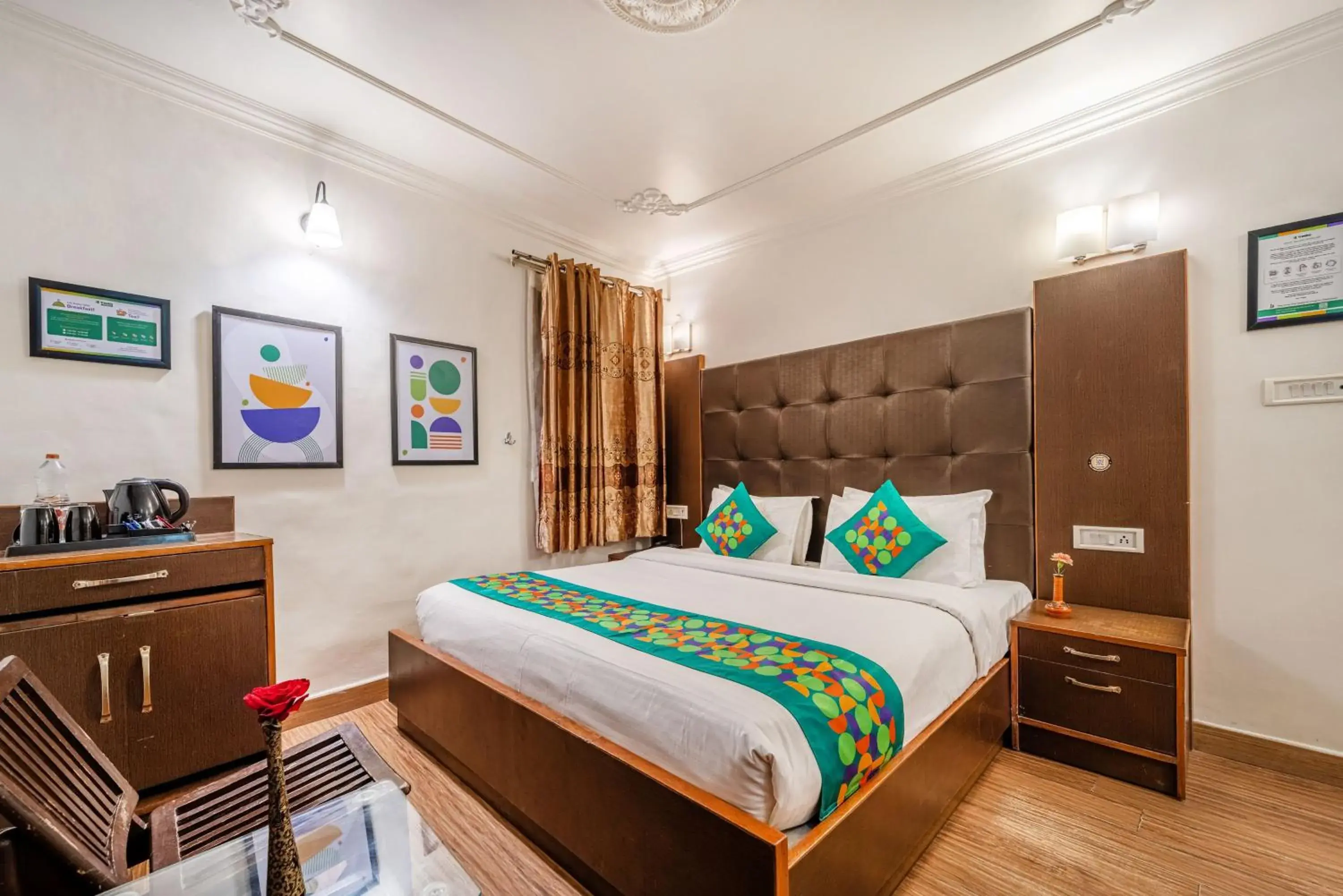 Bedroom, Bed in Treebo Premium Bridge View Regency, Mall Road Bedroom, Bed in Treebo Premium Bridge View Regency, Mall Road