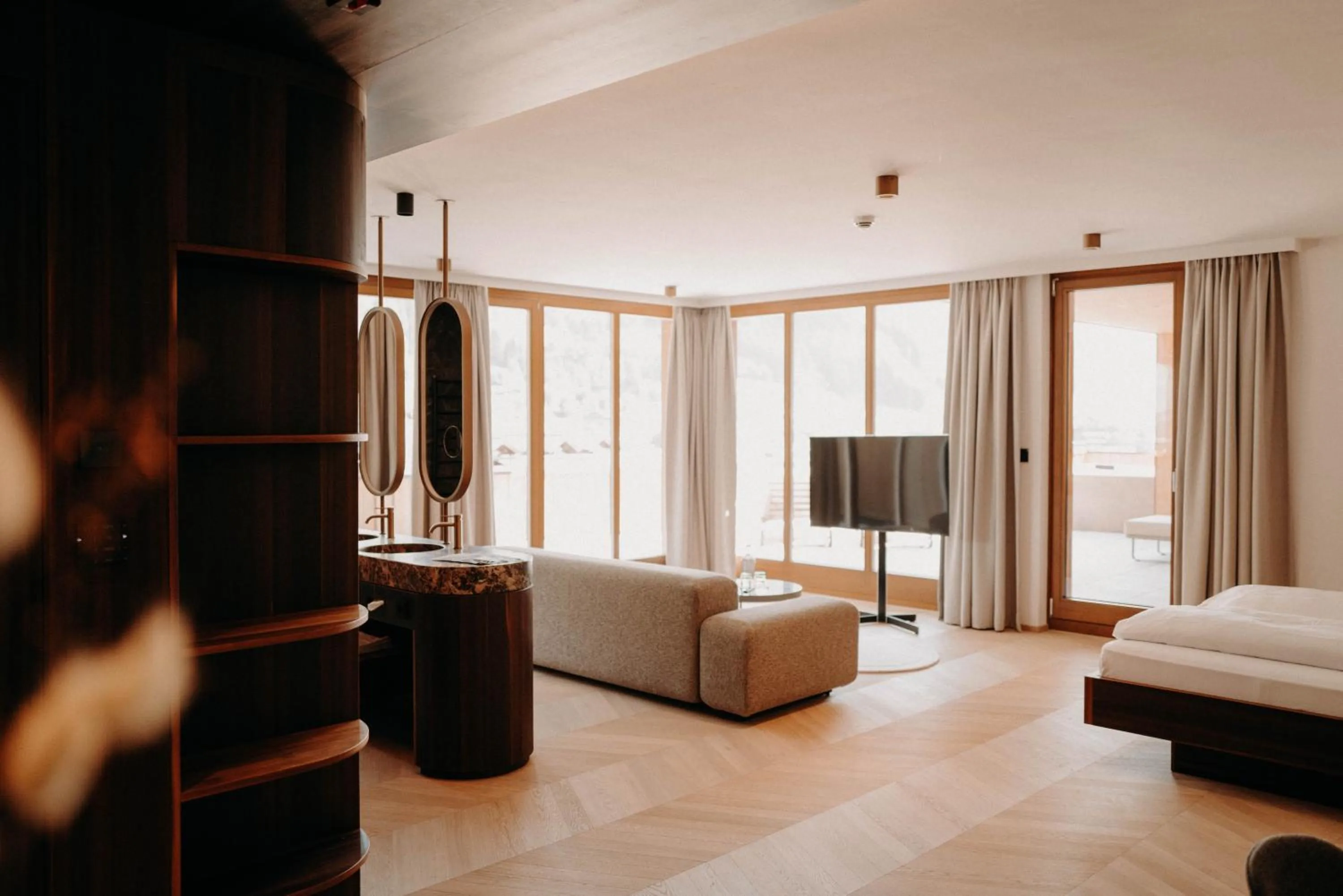 Bed in Hotel Nesslerhof