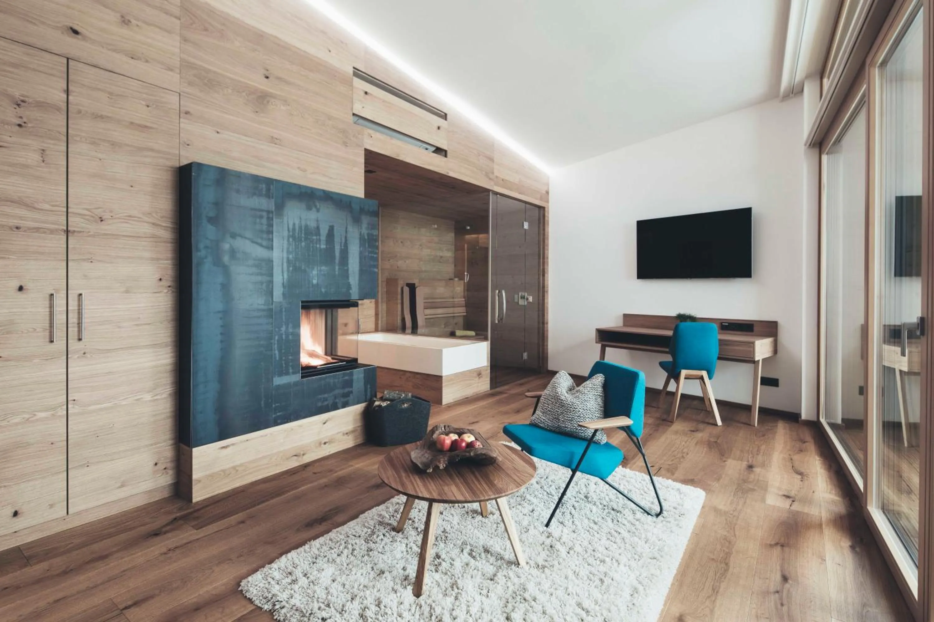 fireplace in Hotel Nesslerhof