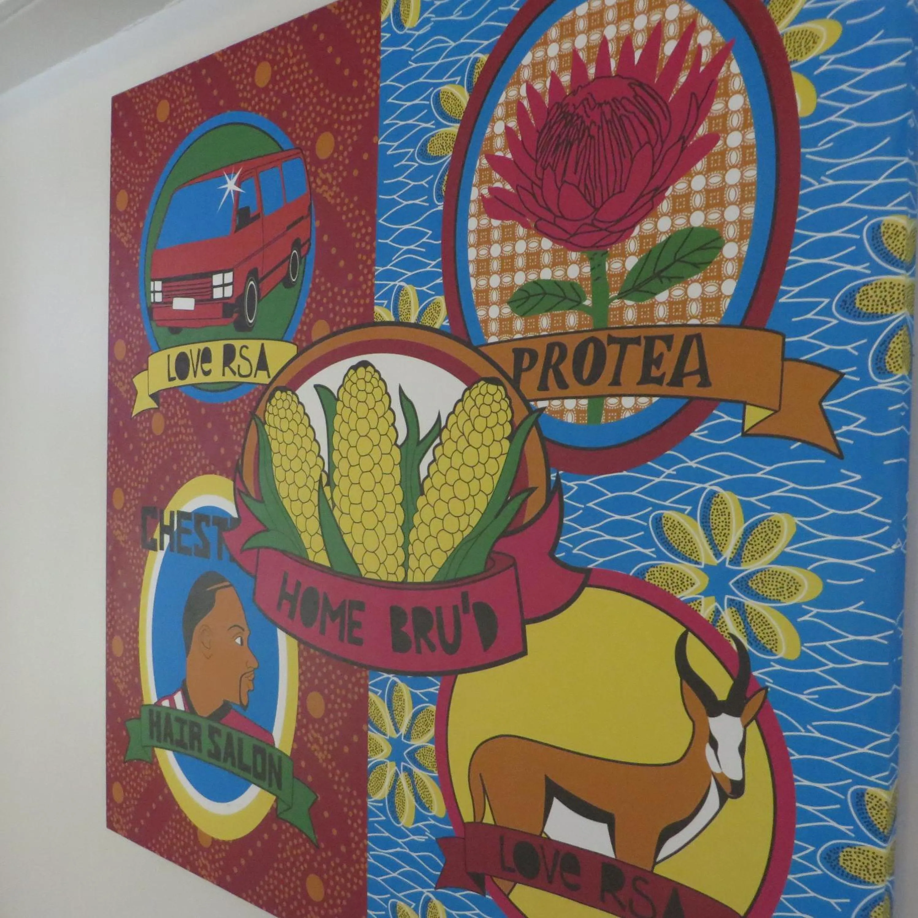 Decorative detail in Ashanti Lodge Backpackers