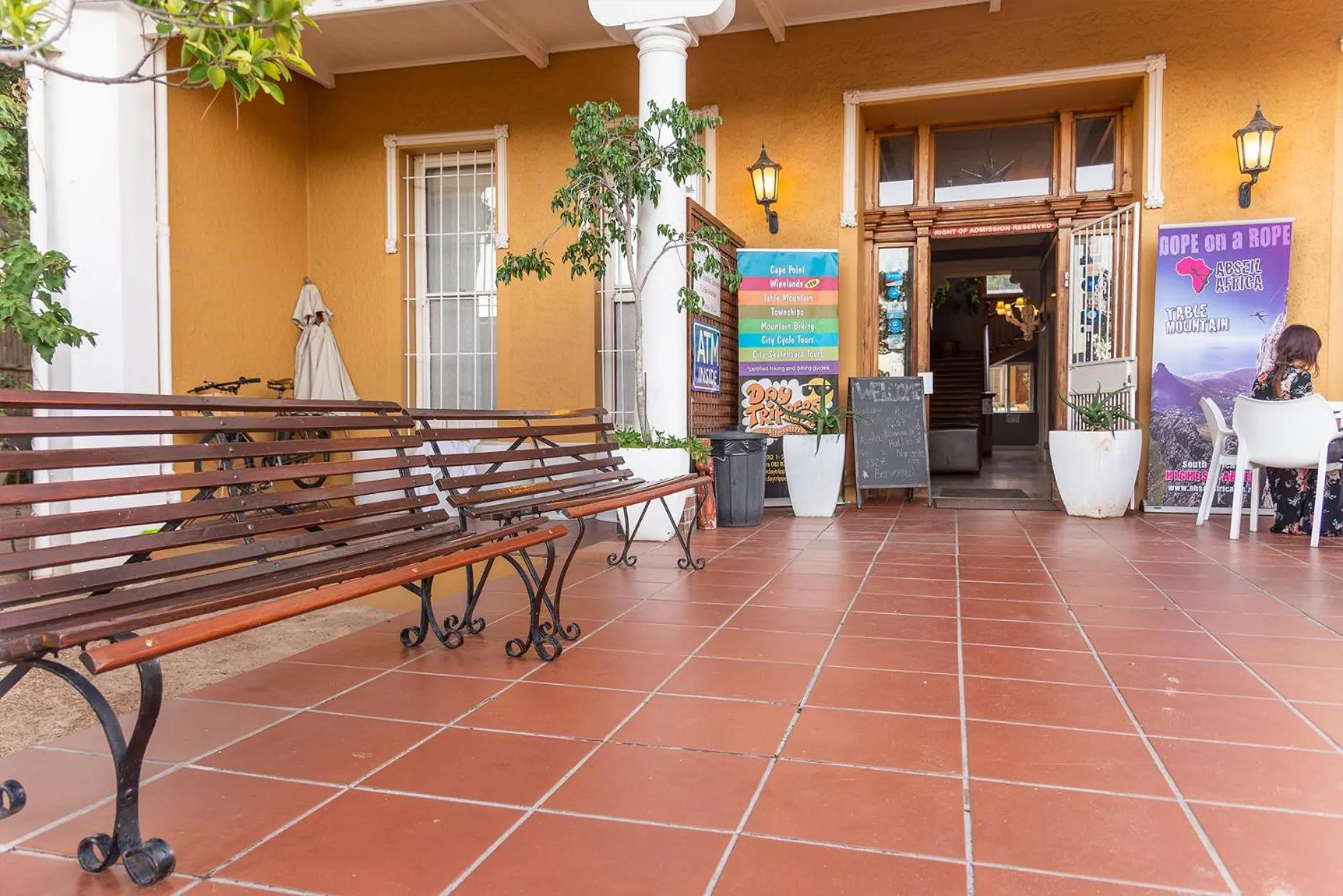 Patio in Ashanti Lodge Backpackers