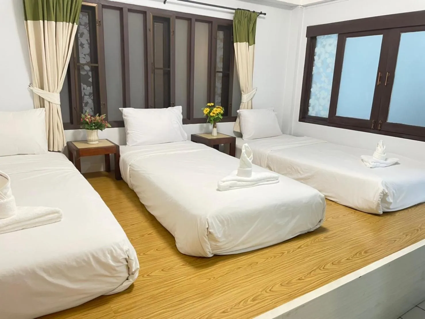 Bed in Shan Boutique hotel
