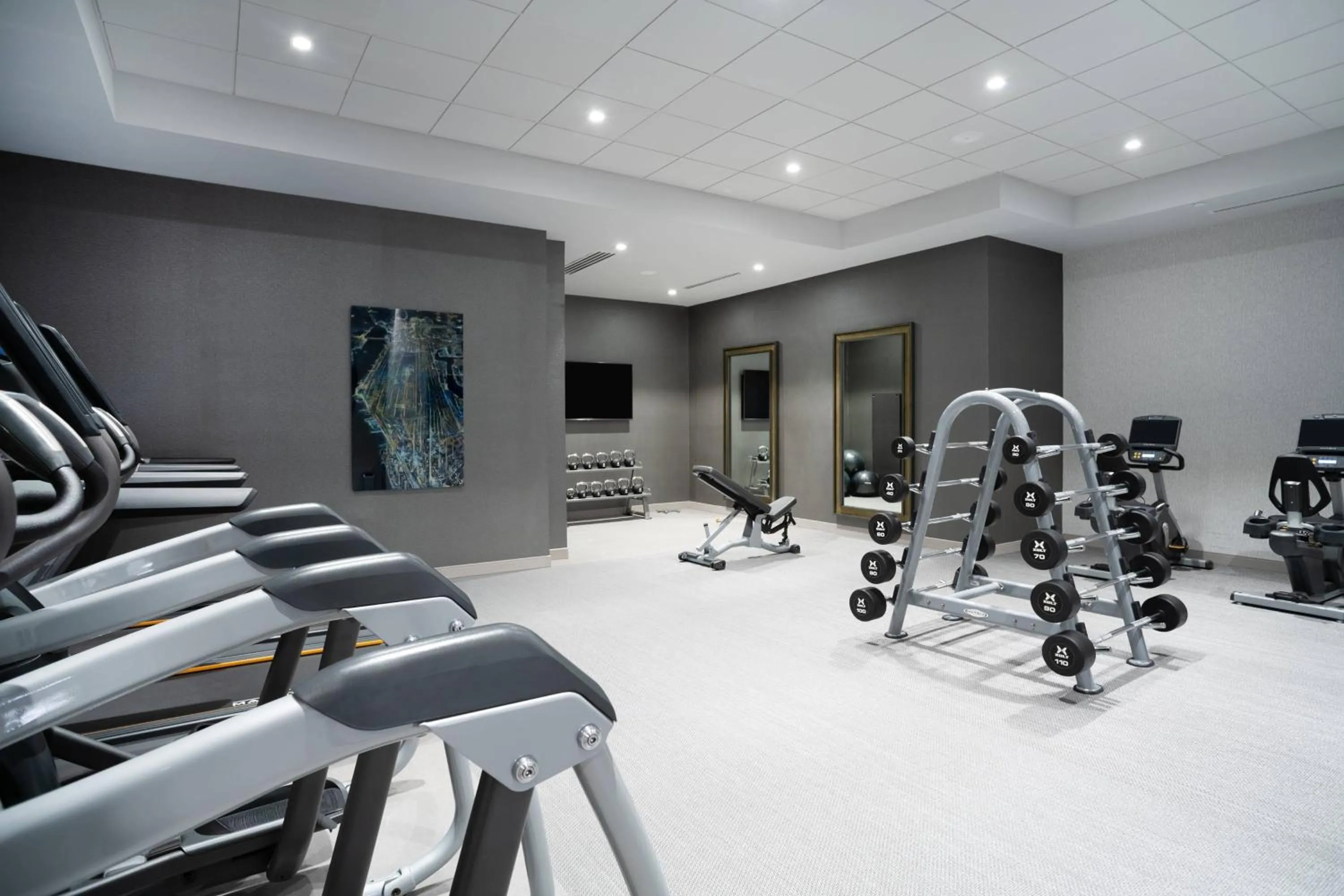 Fitness centre/facilities in Residence Inn by Marriott Weehawken