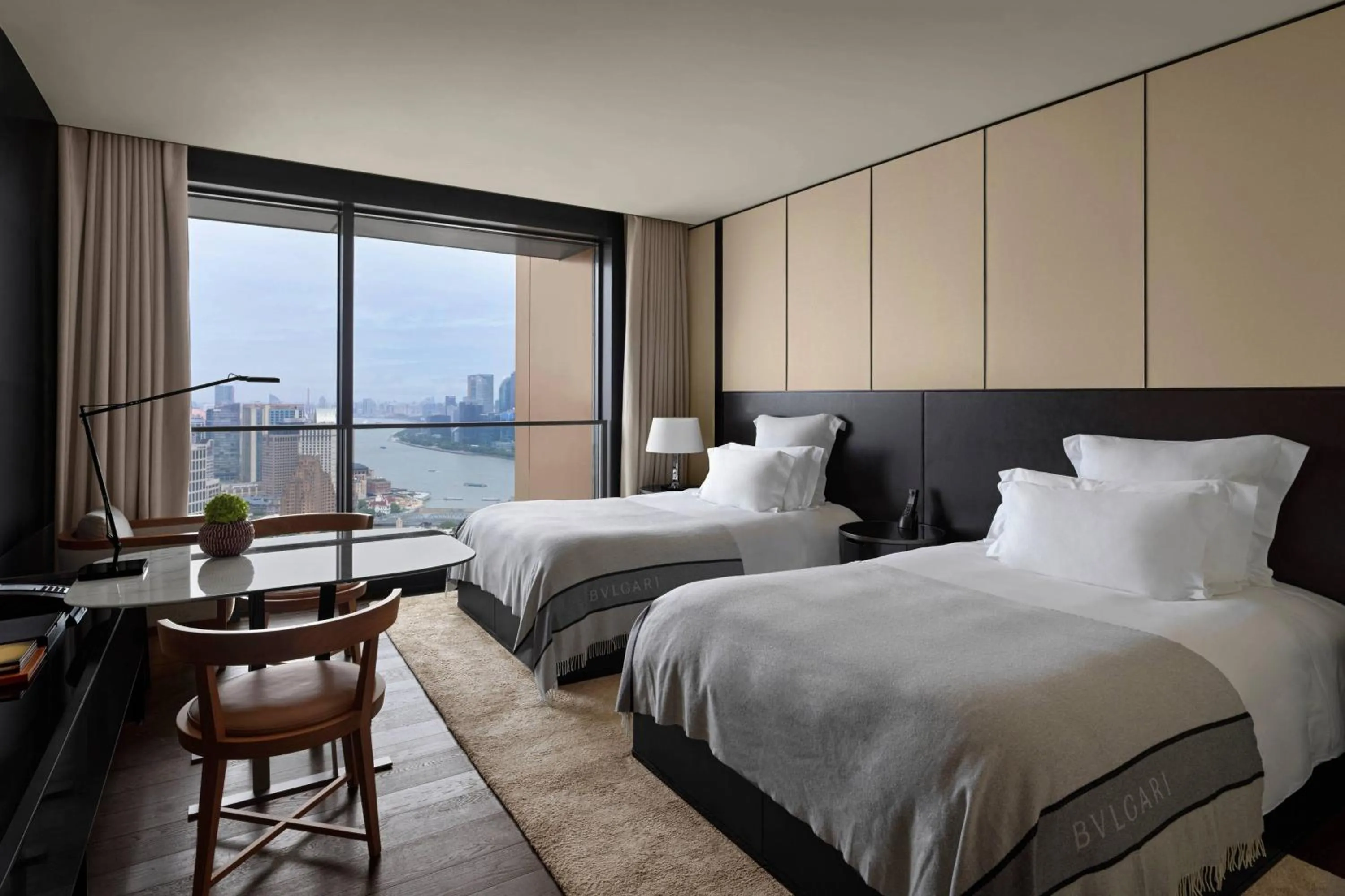 Photo of the whole room, Bed in Bulgari Hotel Shanghai
