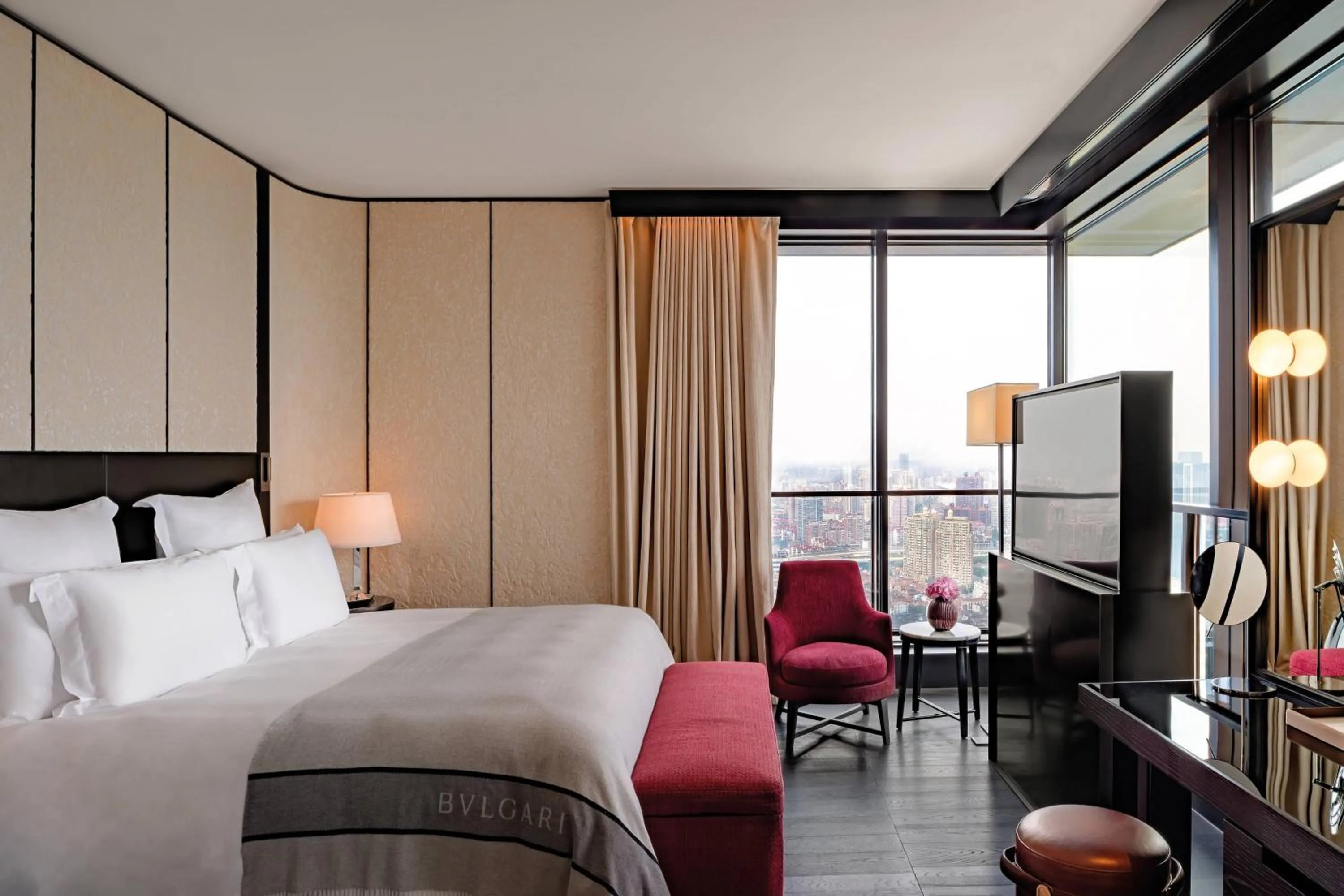 Bedroom, Bed in Bulgari Hotel Shanghai
