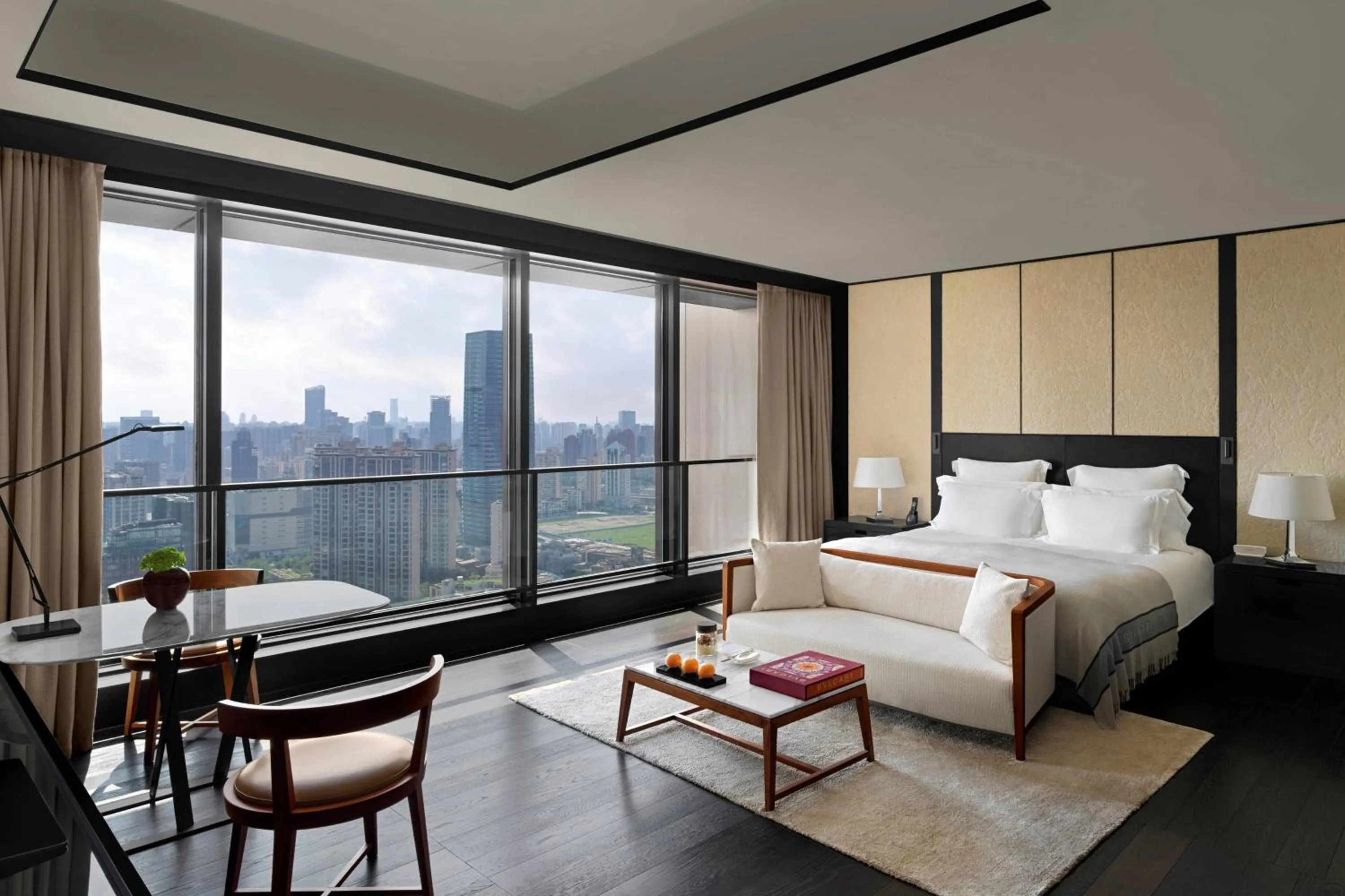 Photo of the whole room, Bed in Bulgari Hotel Shanghai