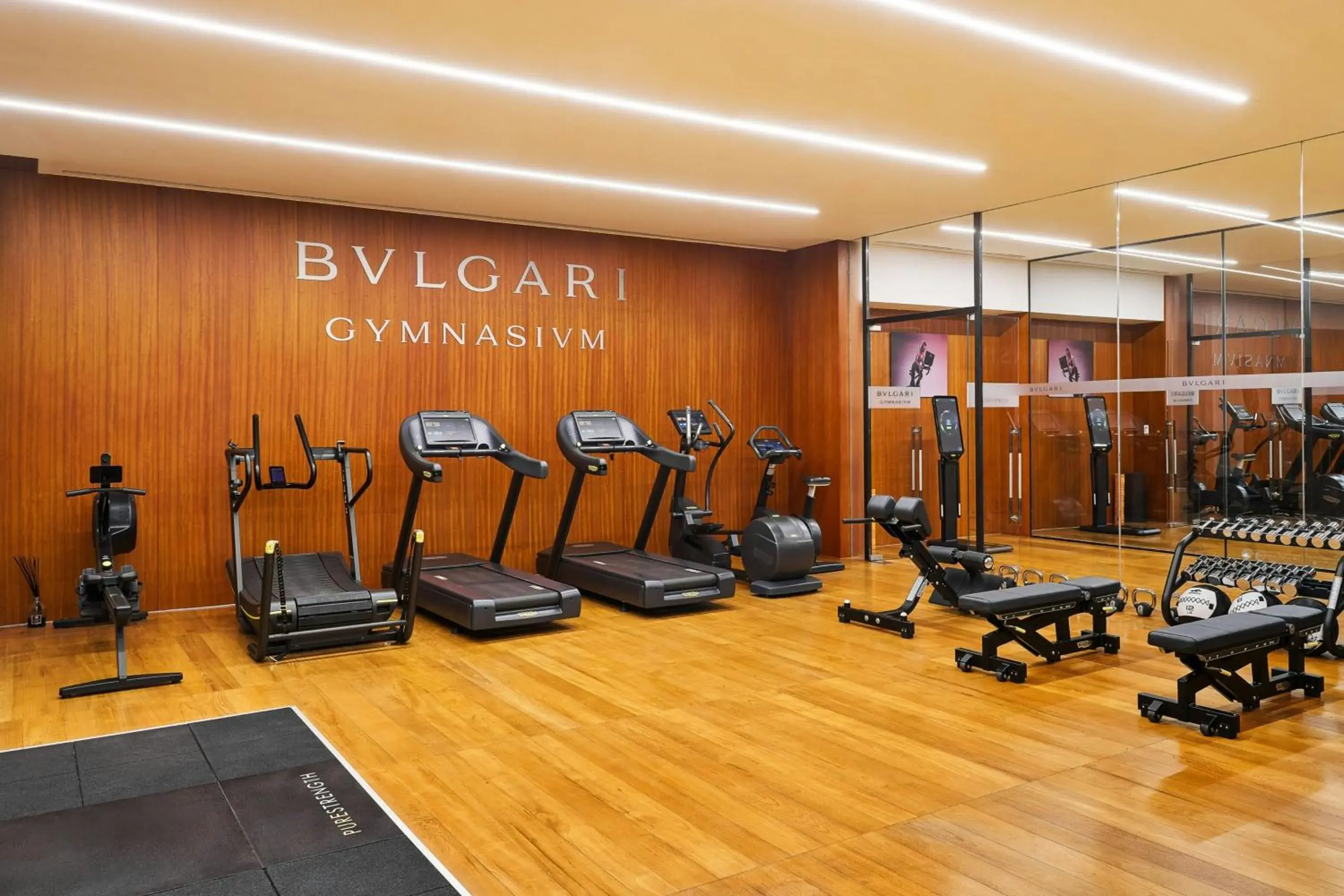 Fitness centre/facilities in Bulgari Hotel Shanghai Fitness centre/facilities in Bulgari Hotel Shanghai