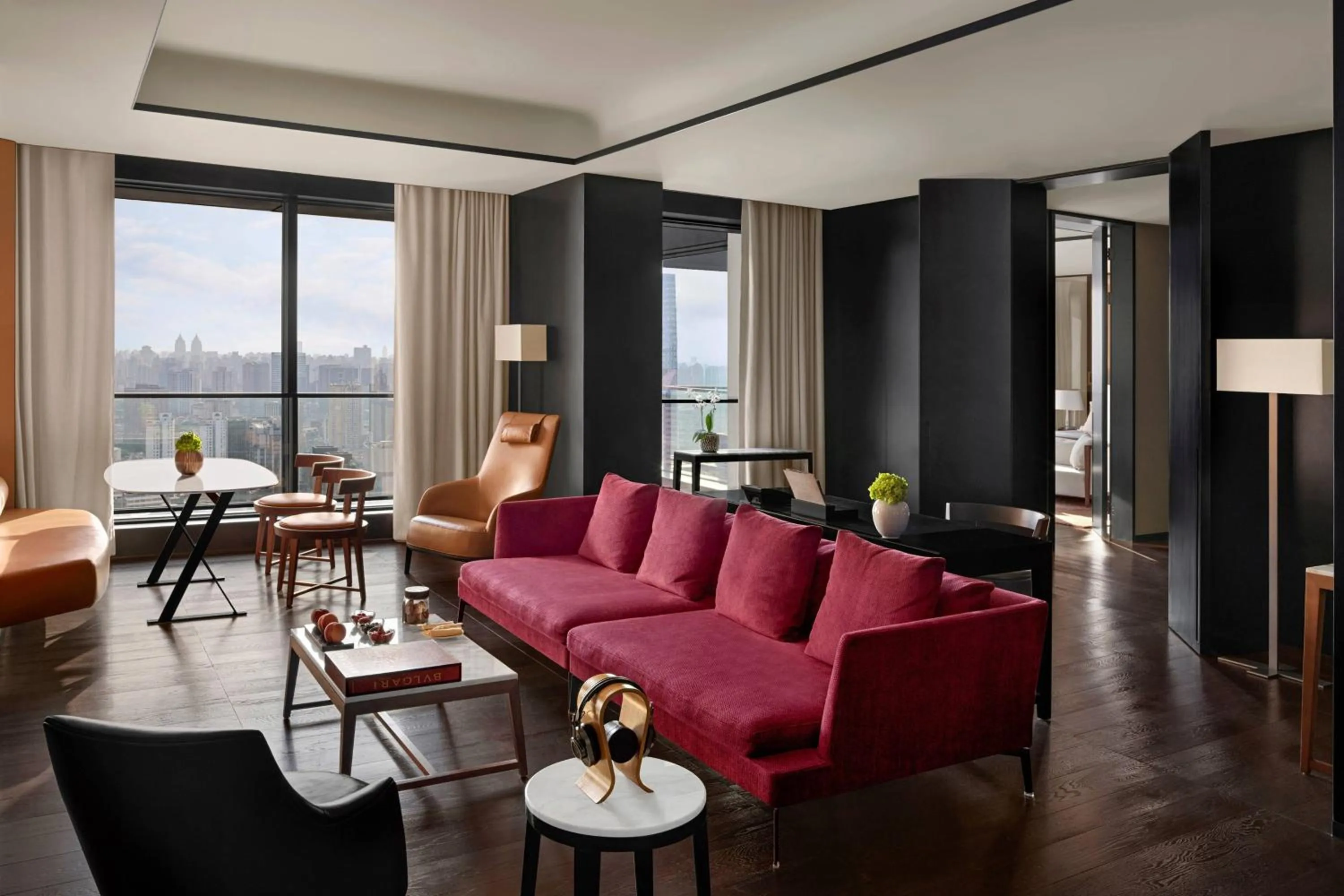 Photo of the whole room in Bulgari Hotel Shanghai