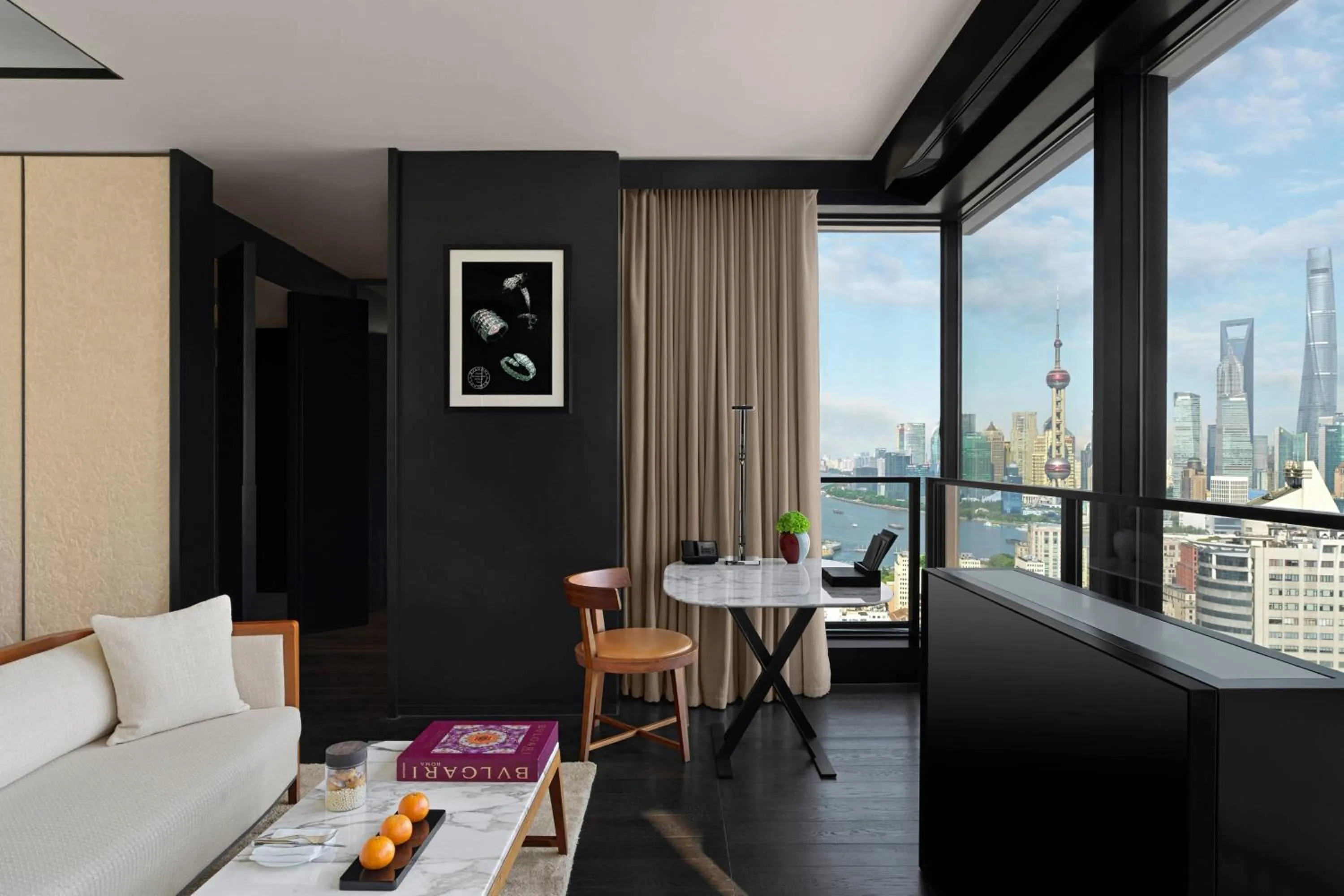 Photo of the whole room in Bulgari Hotel Shanghai