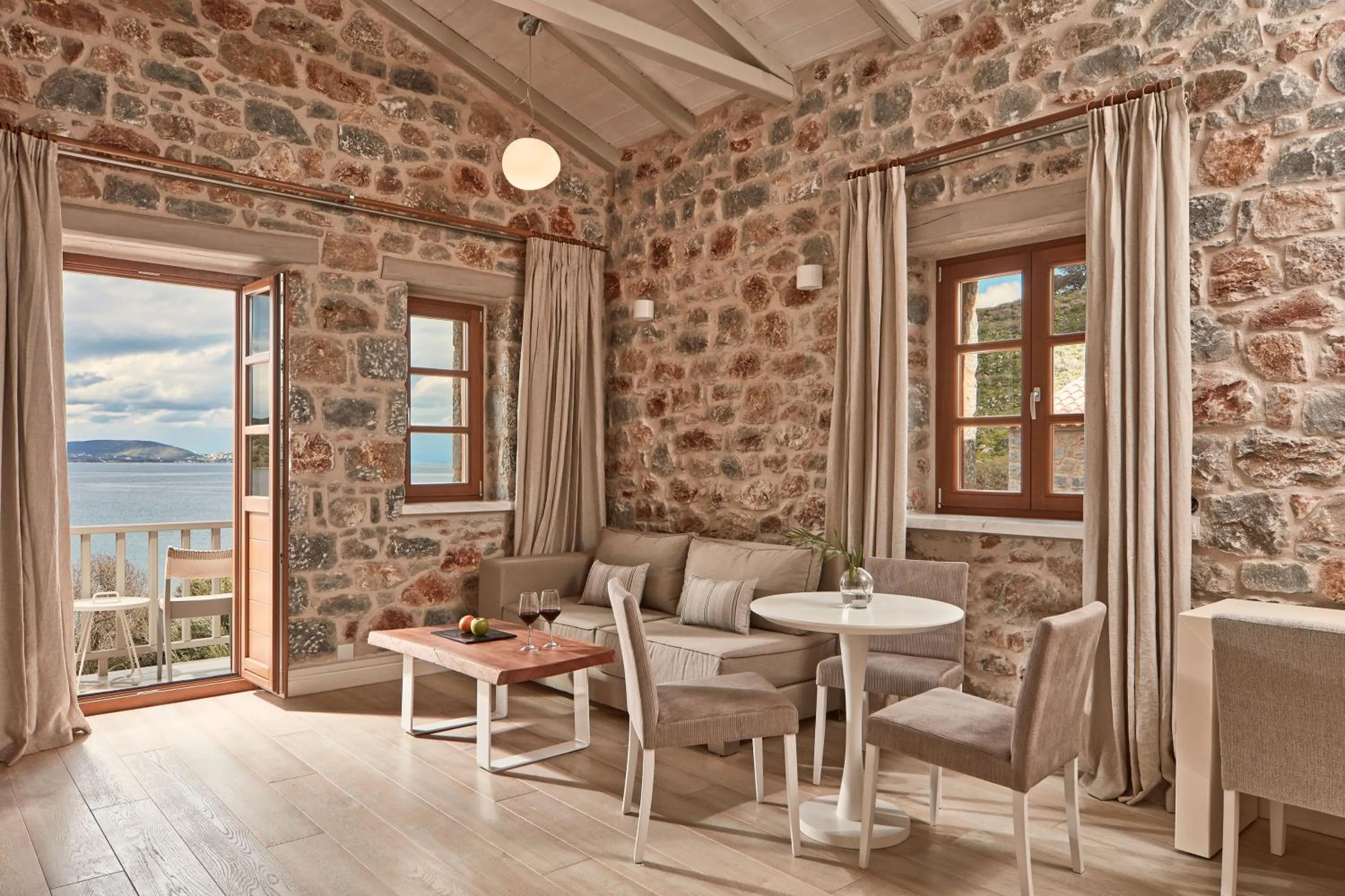 Living room in 100 Rizes Seaside Resort- Small Luxury Hotels of the World