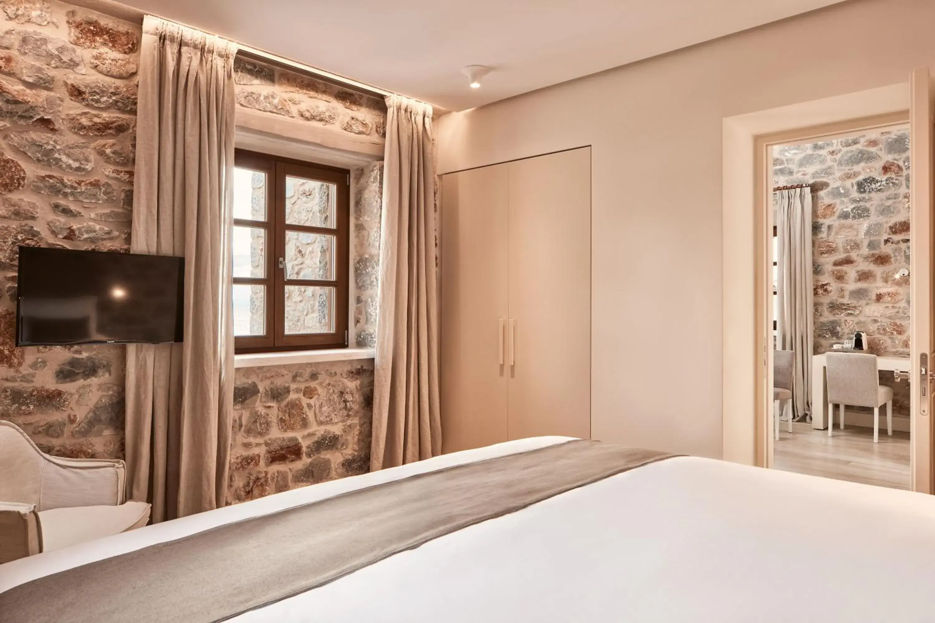 Bedroom, Bed in 100 Rizes Seaside Resort- Small Luxury Hotels of the World Bedroom, Bed in 100 Rizes Seaside Resort- Small Luxury Hotels of the World