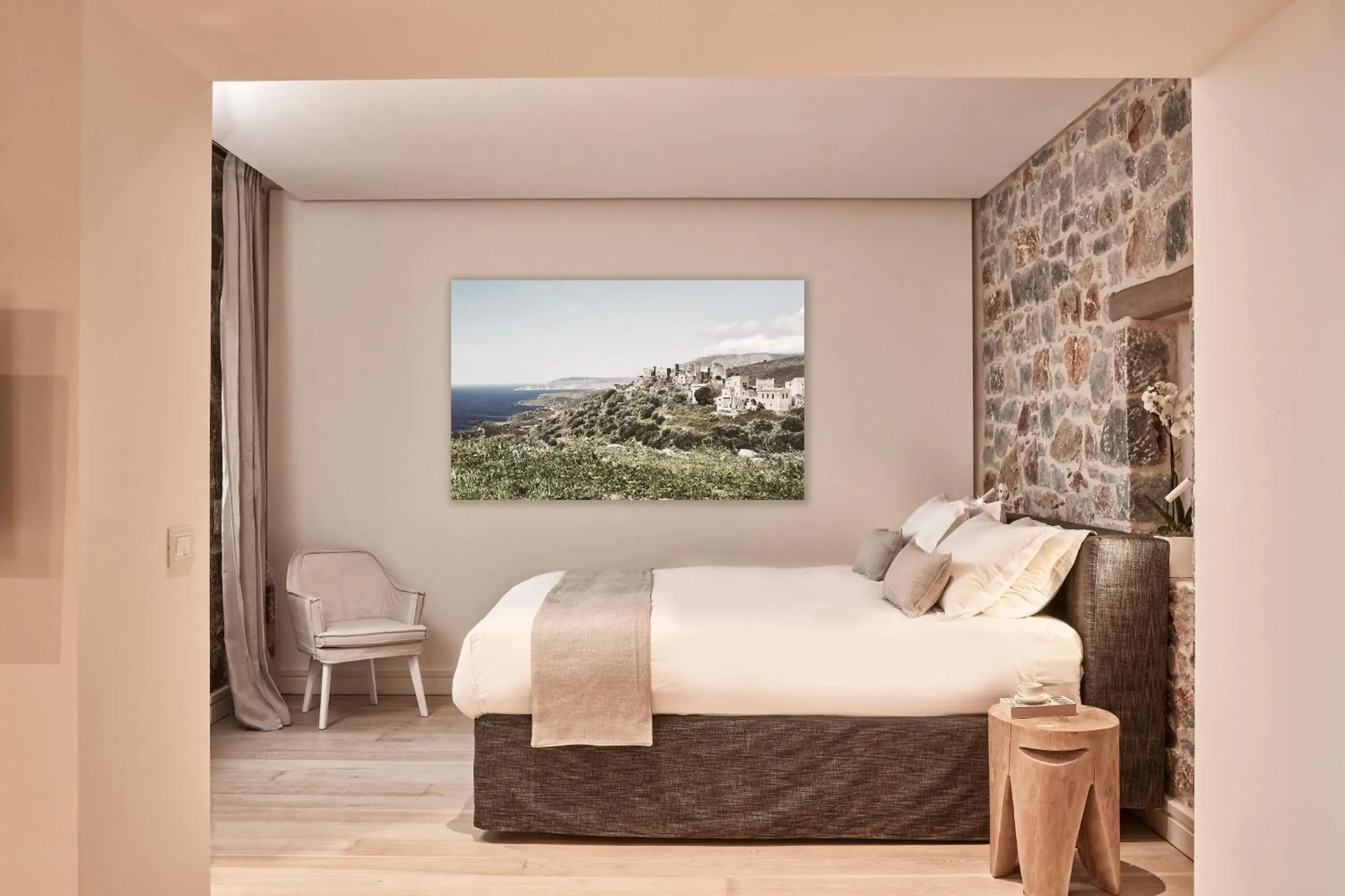 Bedroom, Bed in 100 Rizes Seaside Resort- Small Luxury Hotels of the World Bedroom, Bed in 100 Rizes Seaside Resort- Small Luxury Hotels of the World