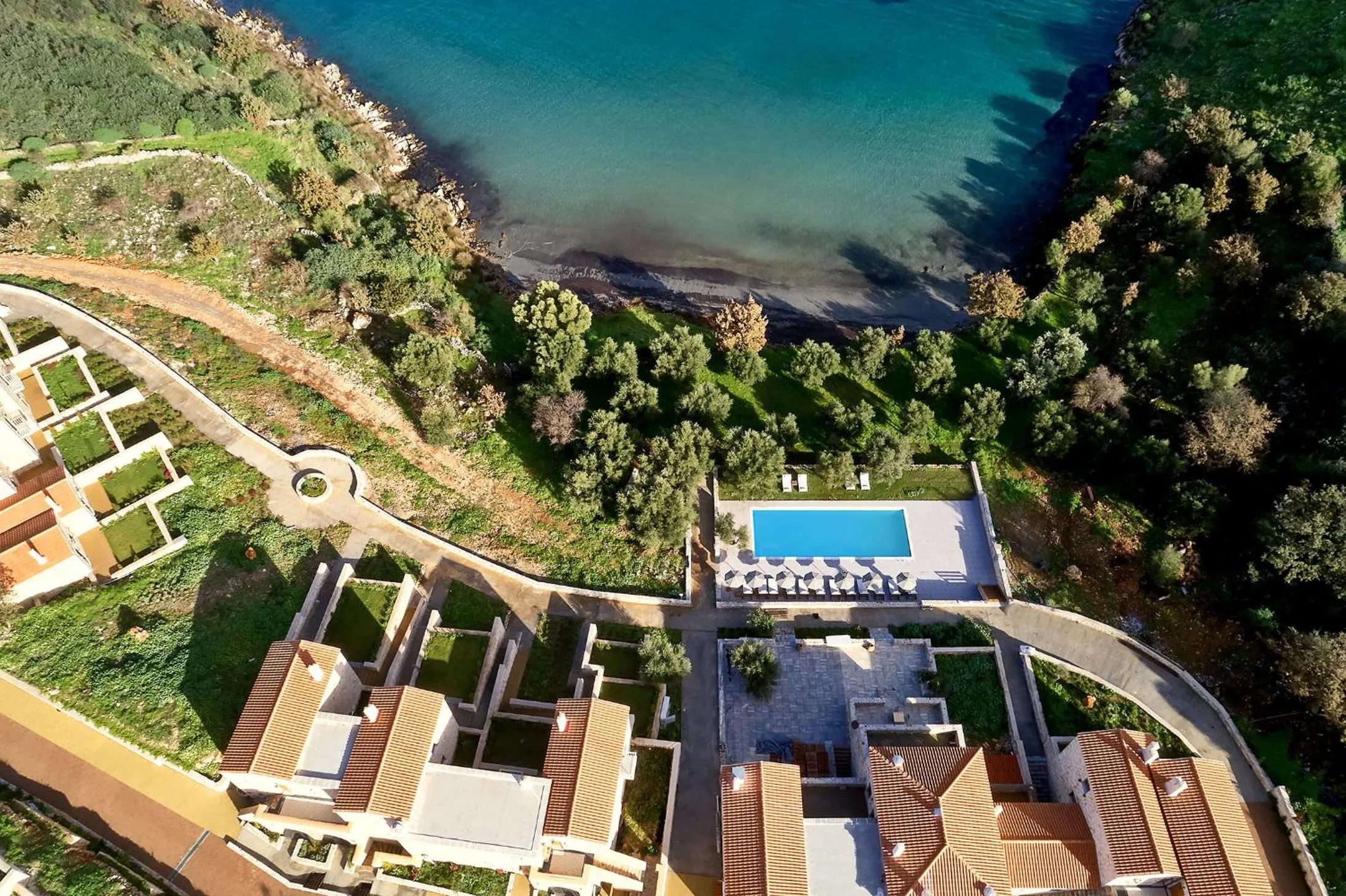 Bird's eye view in 100 Rizes Seaside Resort- Small Luxury Hotels of the World