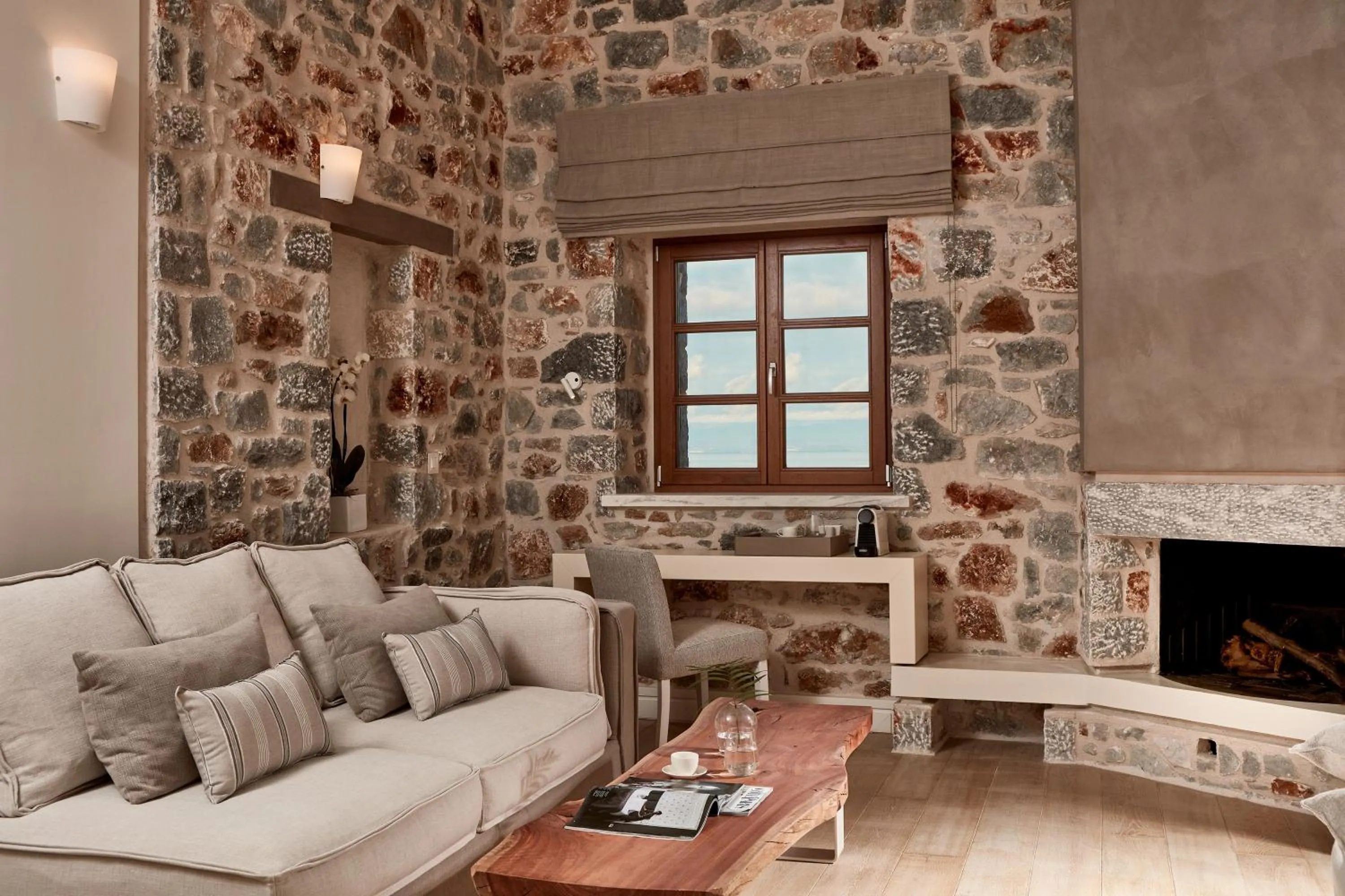 Living room in 100 Rizes Seaside Resort- Small Luxury Hotels of the World