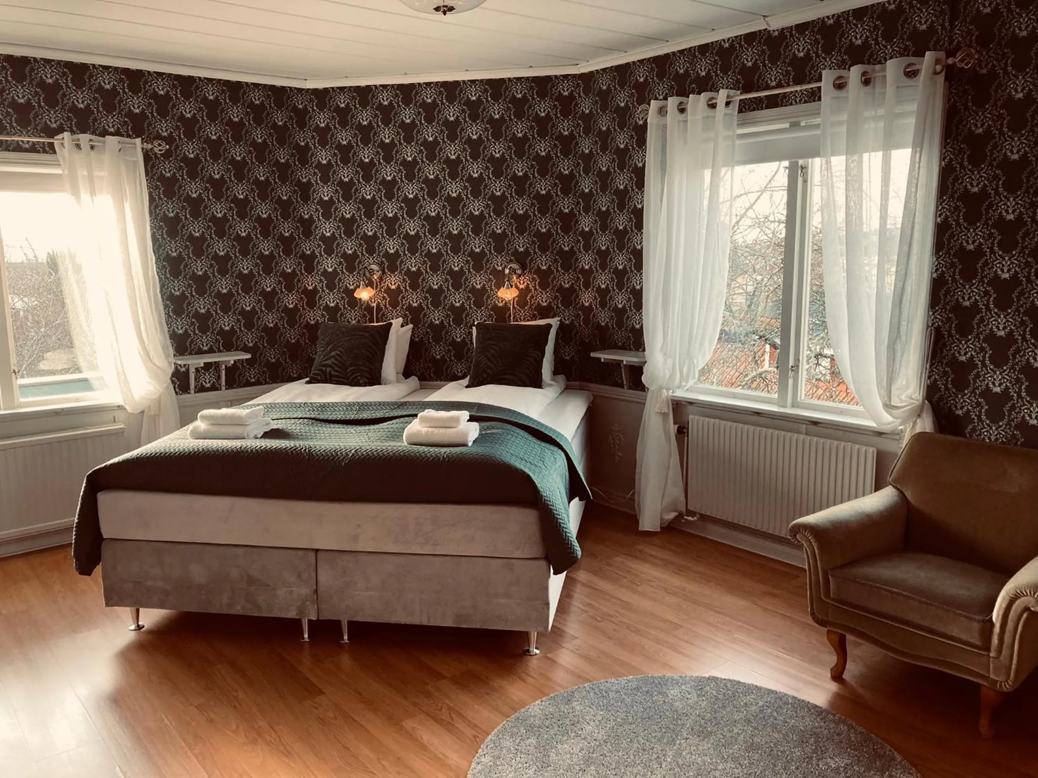 Bed in Hotel Pensionat Granparken