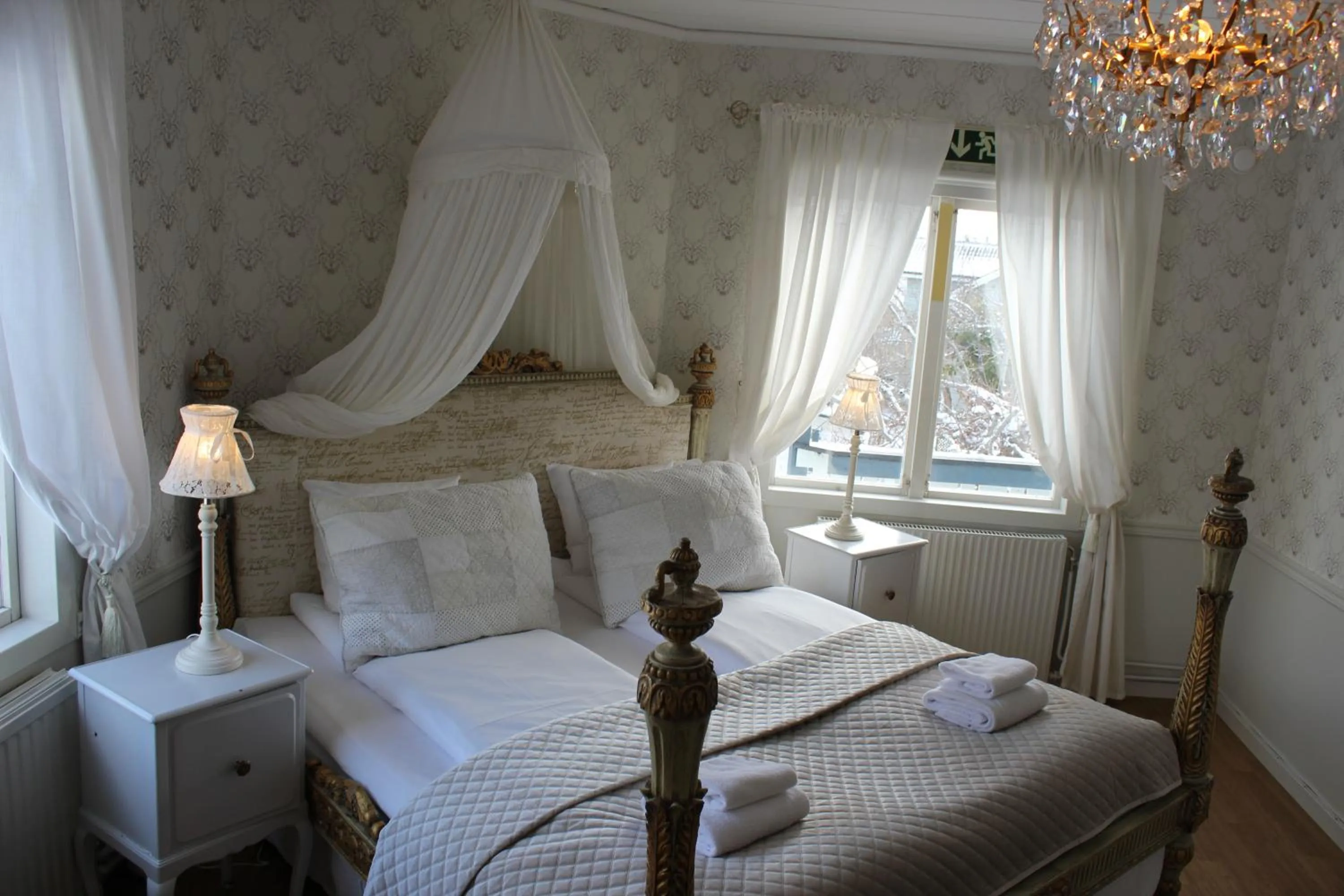 Bed in Hotel Pensionat Granparken