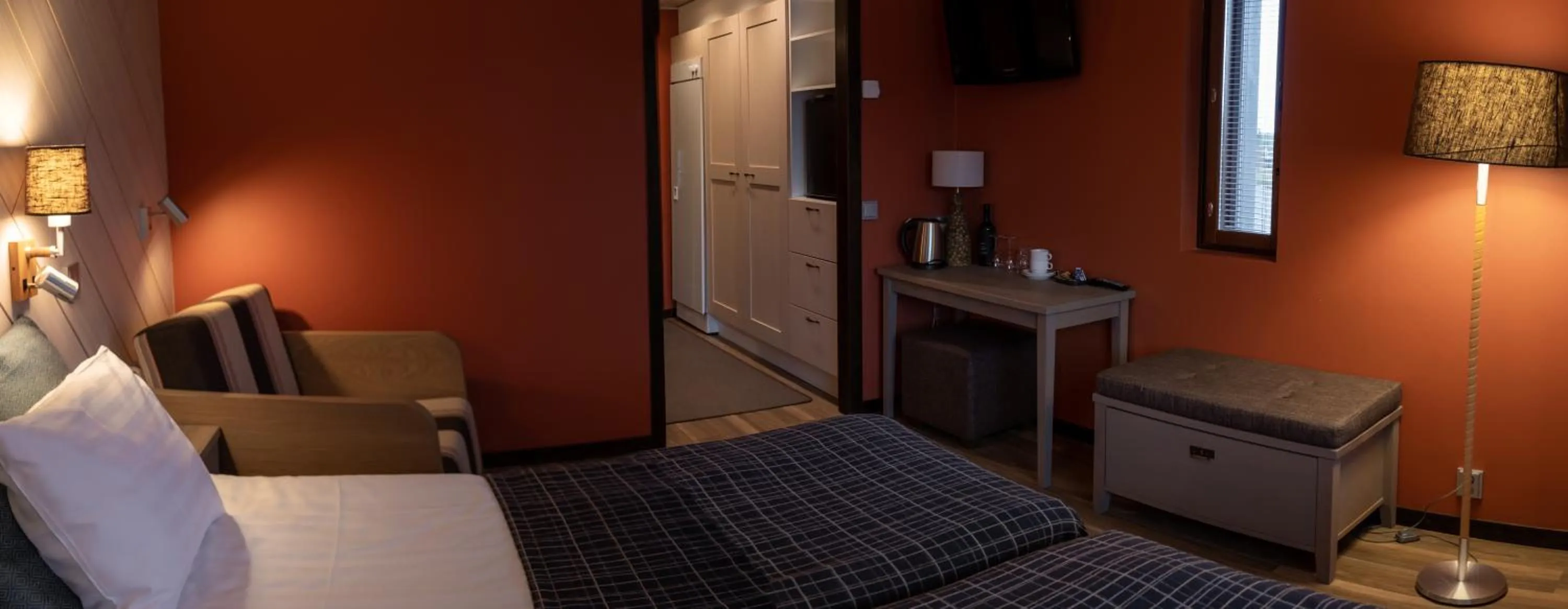 Bed in Hotel Rukatonttu