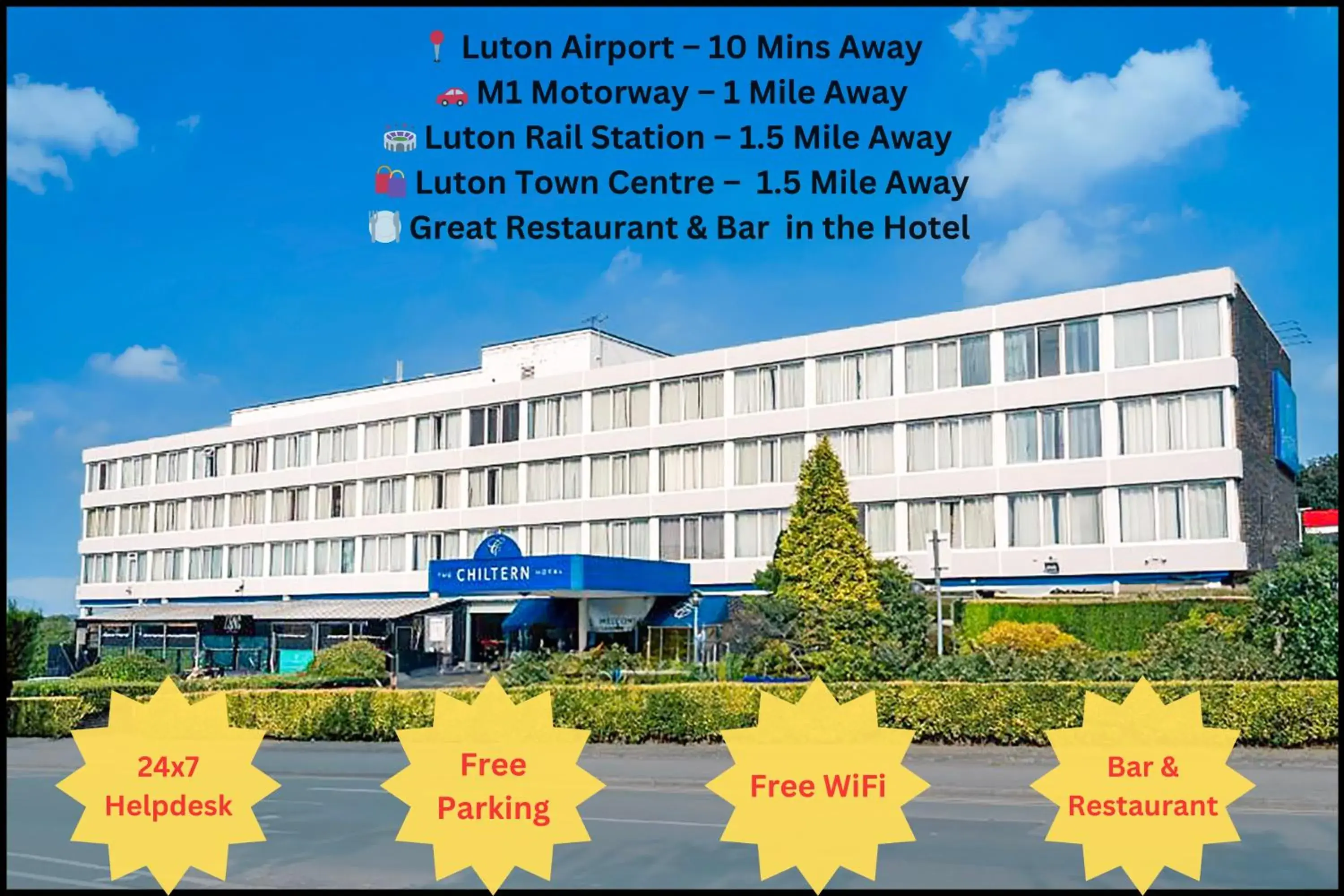 Property building in OYO The Chiltern Hotel Property building in OYO The Chiltern Hotel