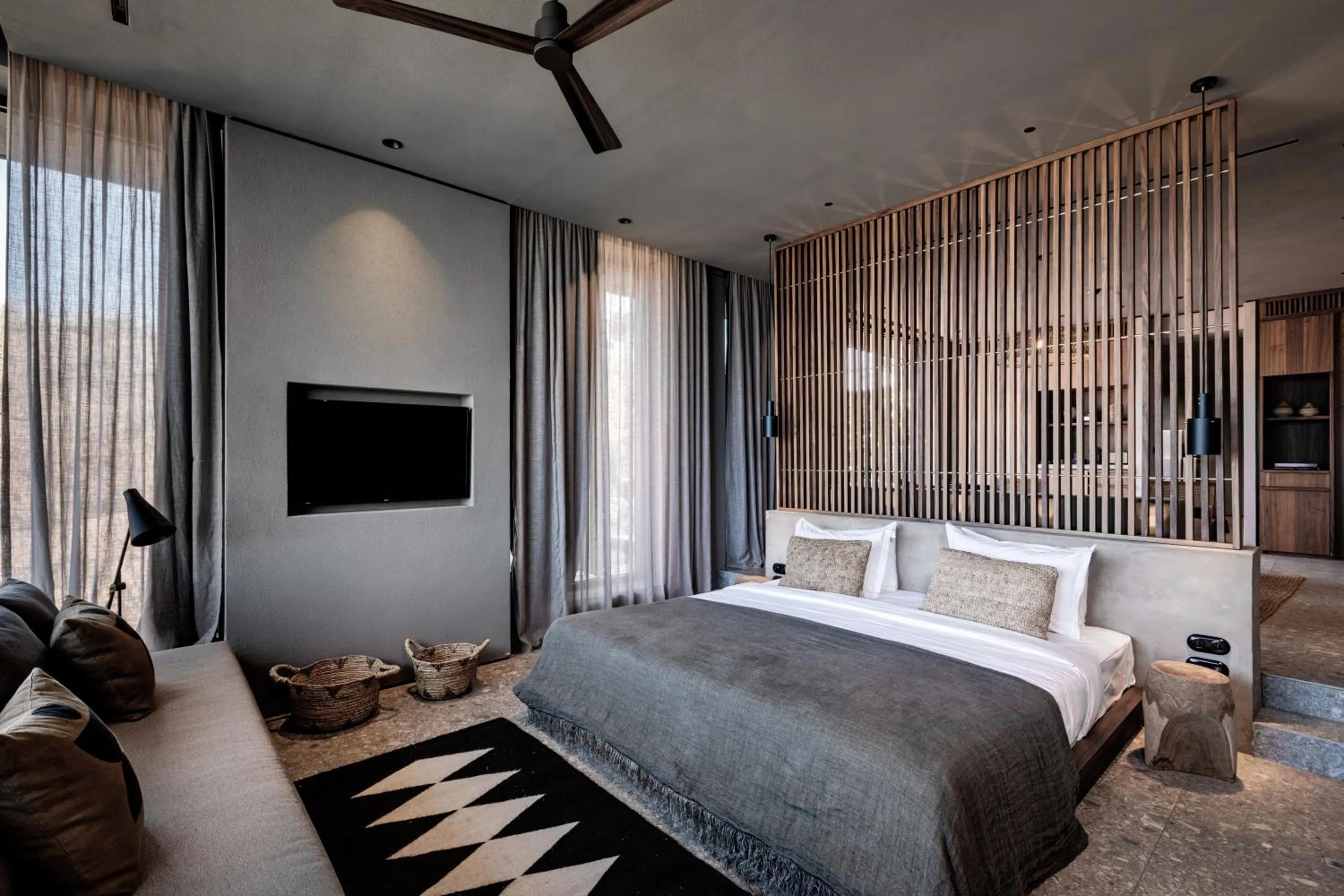 Bed in Domes Zeen Chania, a Luxury Collection Resort, Crete