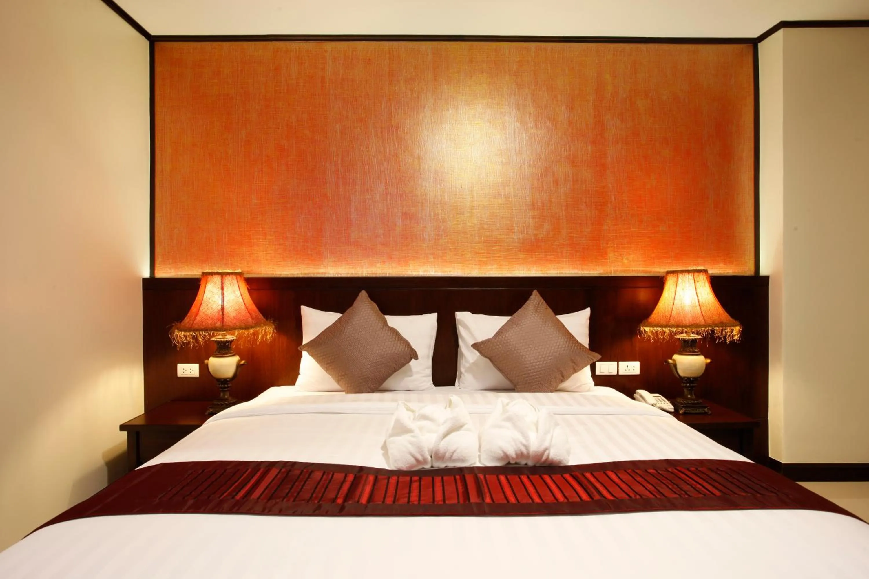 Bedroom, Bed in Orchid Resortel