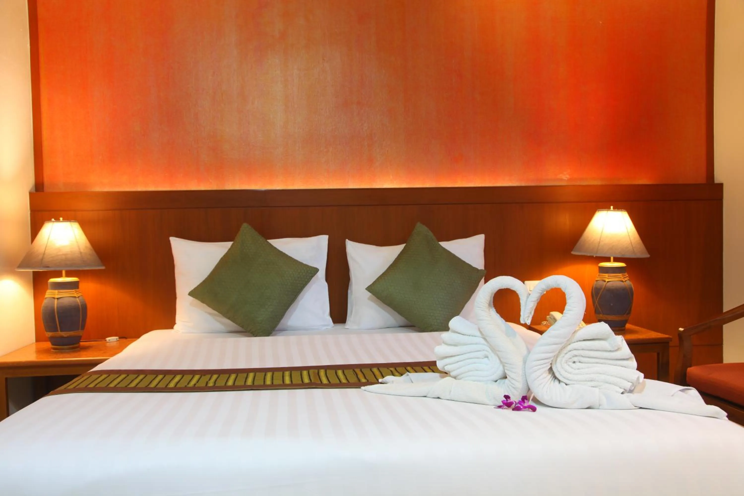 Bed in Orchid Resortel