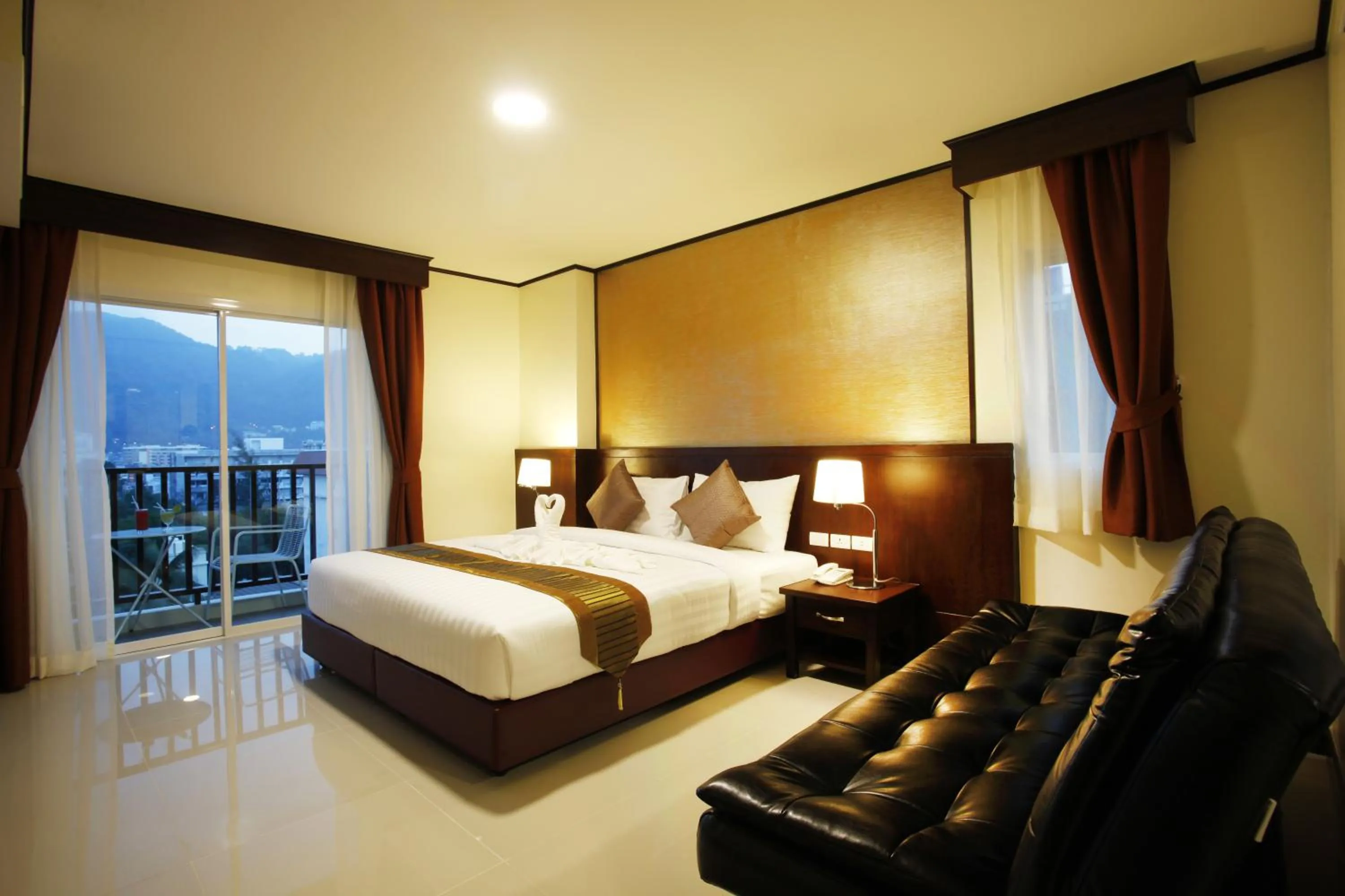 Bedroom, Bed in Orchid Resortel