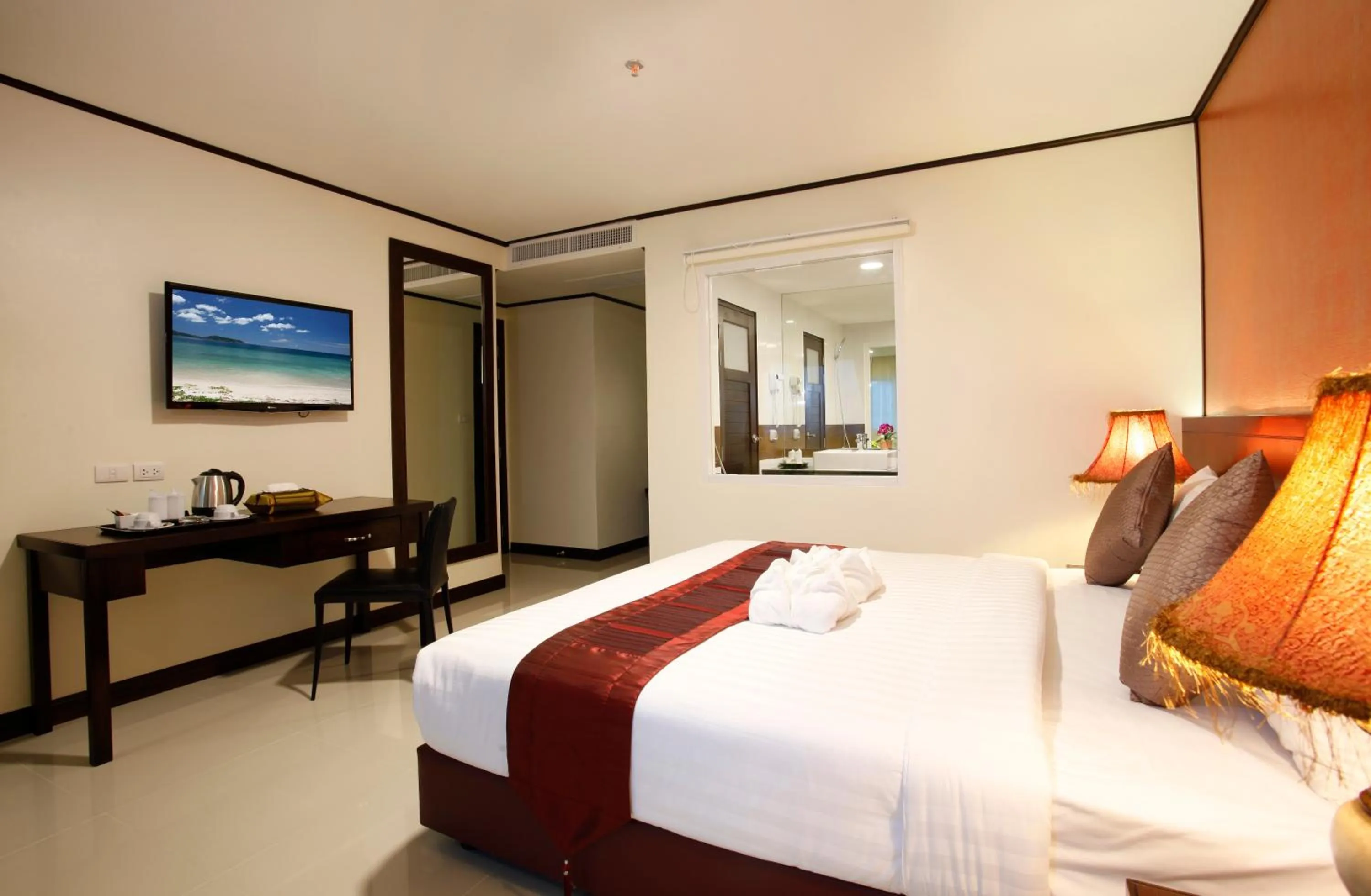Bedroom, Bed in Orchid Resortel