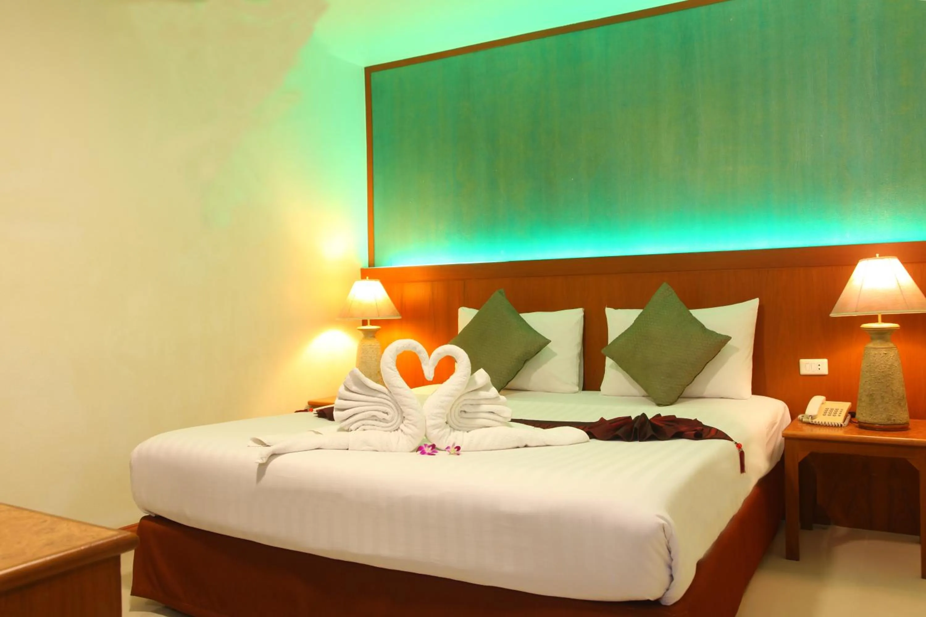 Bed in Orchid Resortel