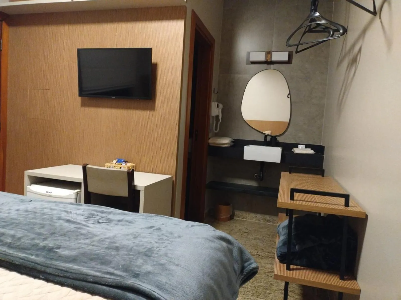 Bed in Hotel Pousada Santa Rita