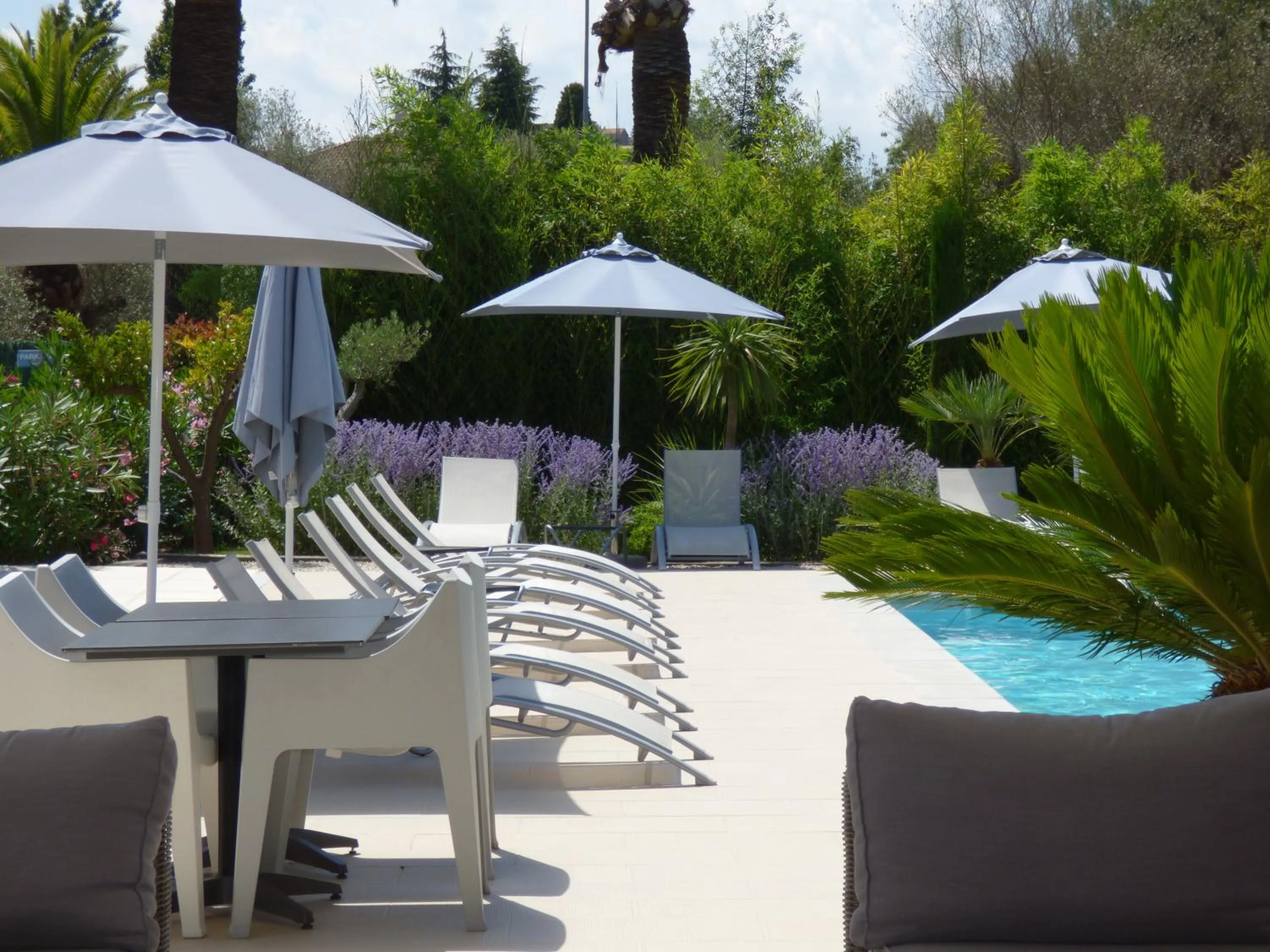 Balcony/Terrace in Hôtel Villa Sophia - ADULTS ONLY JULY AND AUGUST