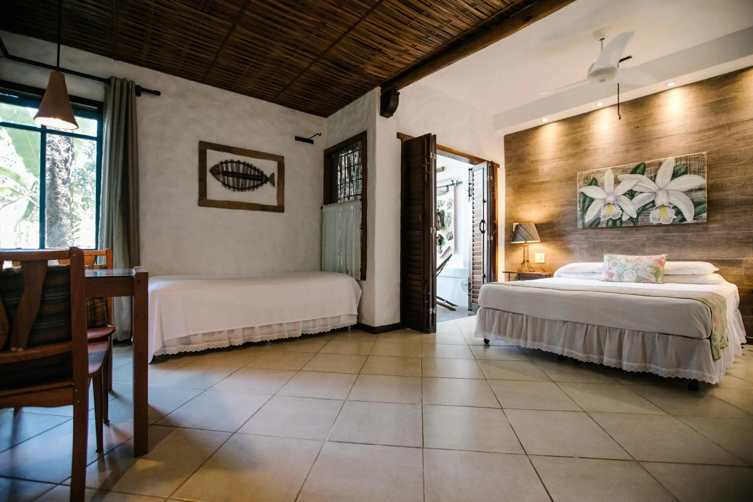 Bed in Pousada Burundanga