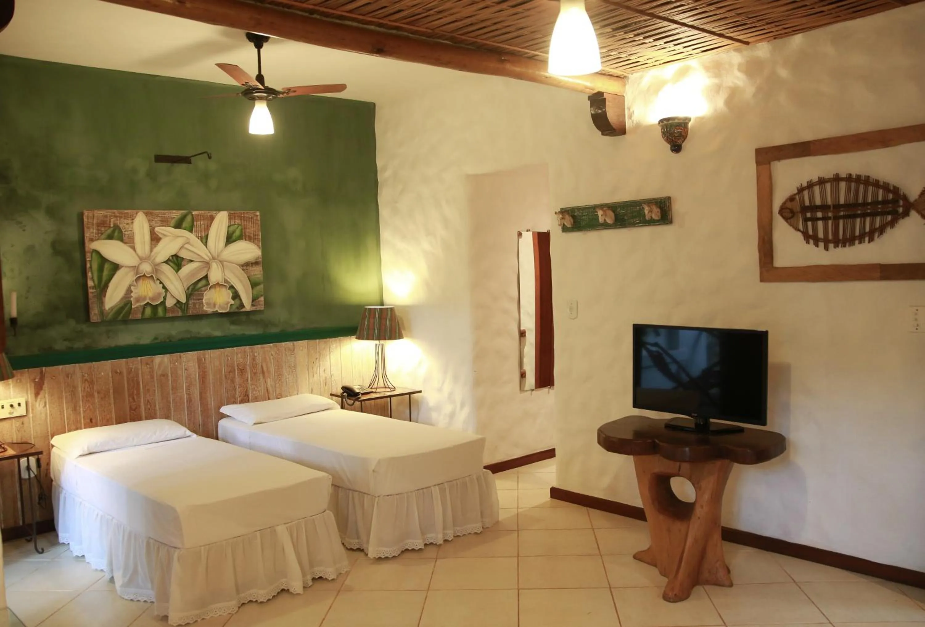 Bed in Pousada Burundanga