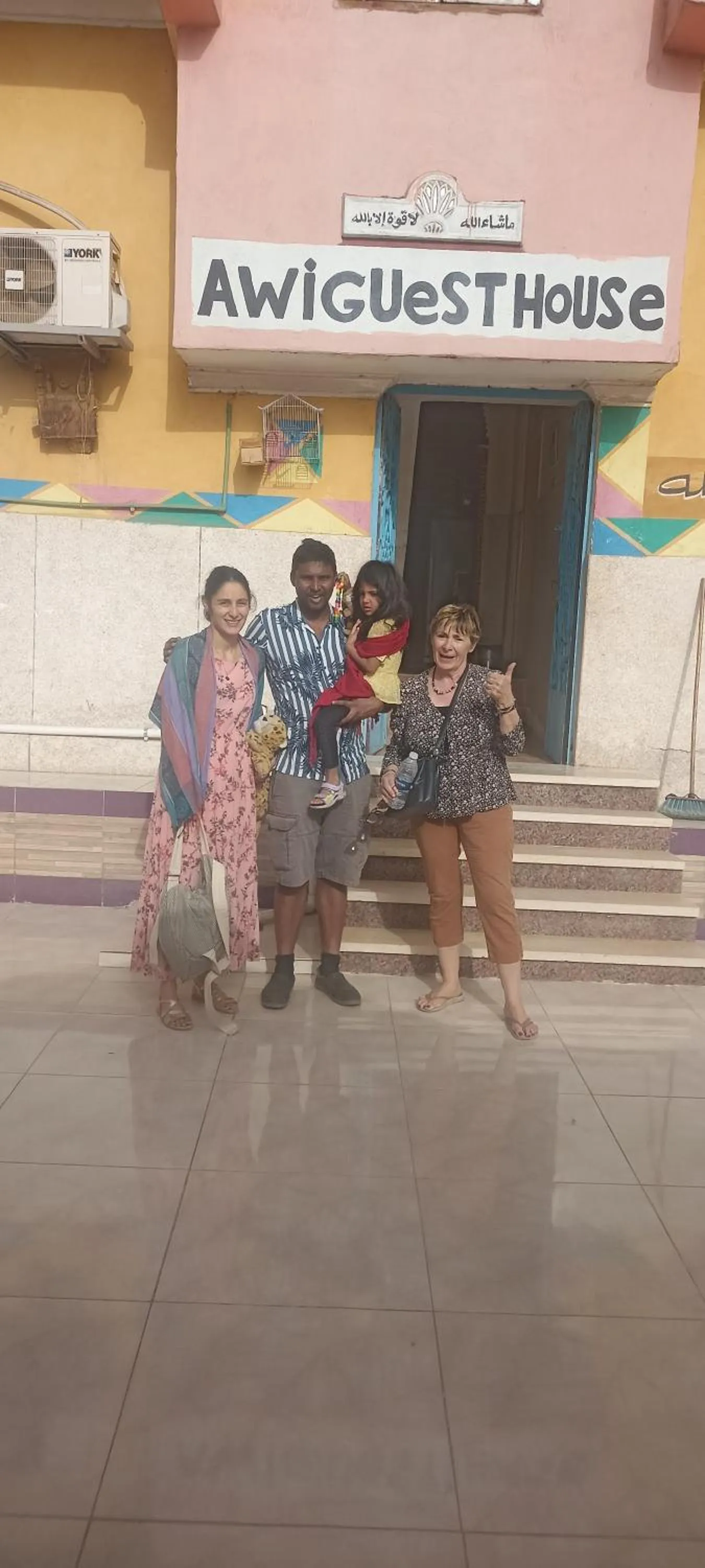 group of guests in Awi Guest House