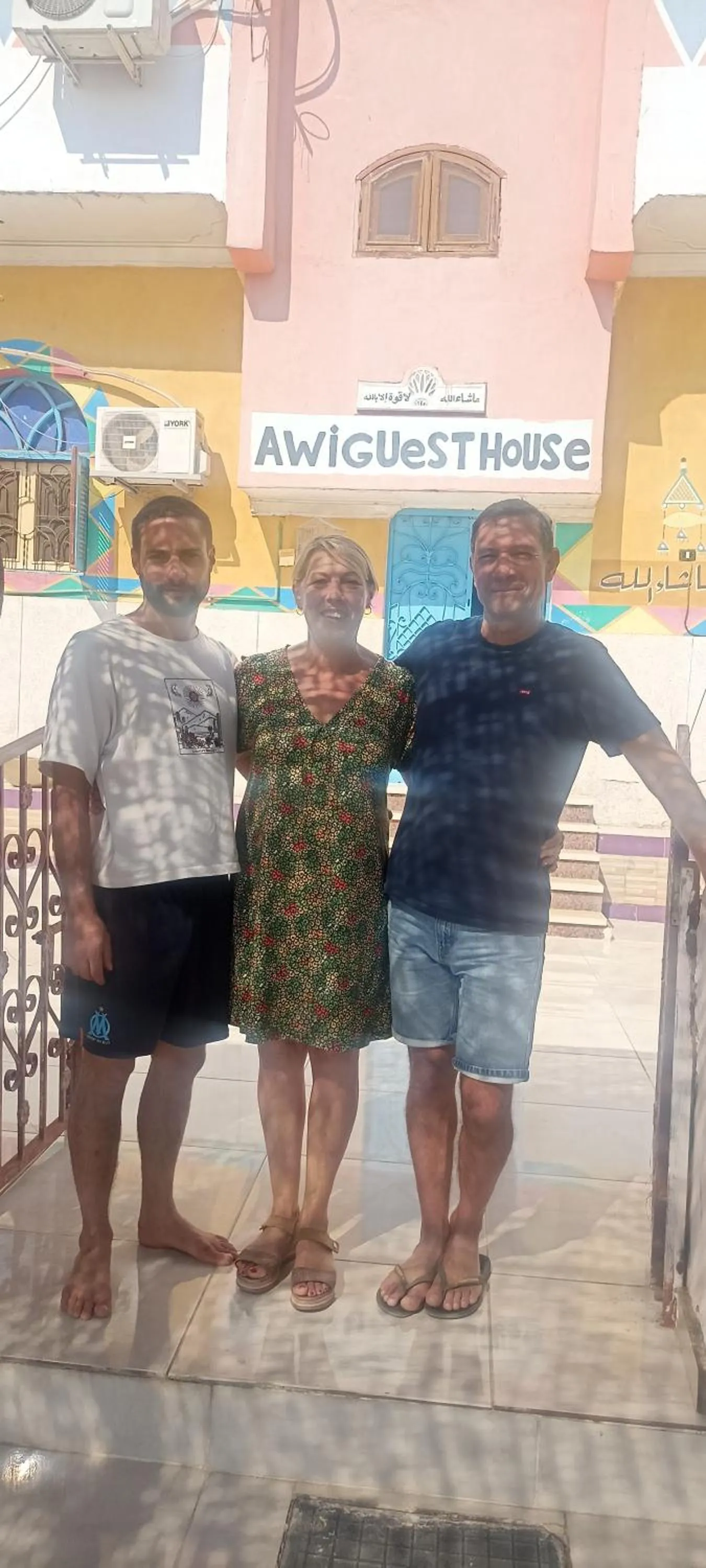 group of guests in Awi Guest House