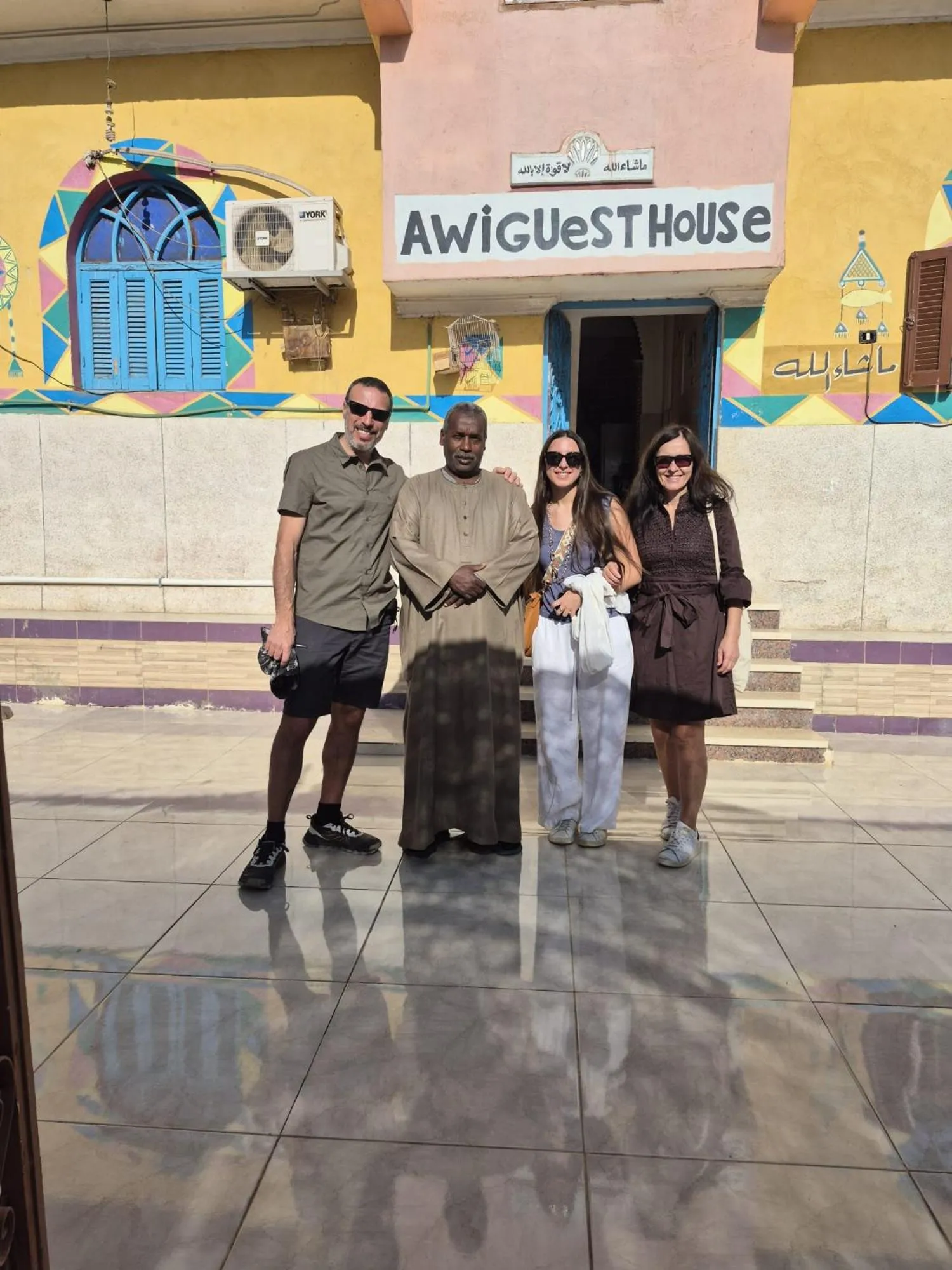 group of guests in Awi Guest House