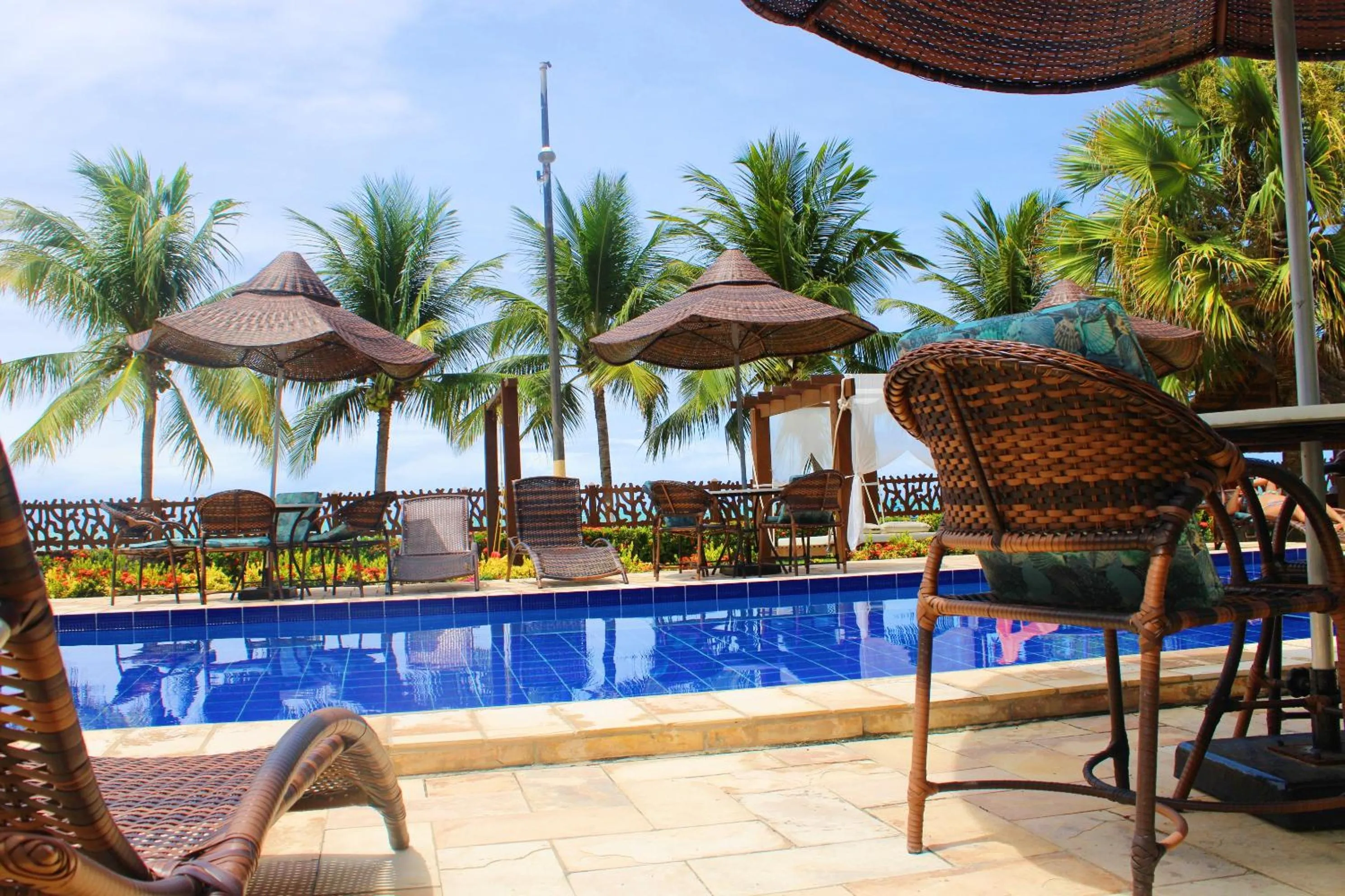 Pool view in Pousada Coqueiro Verde