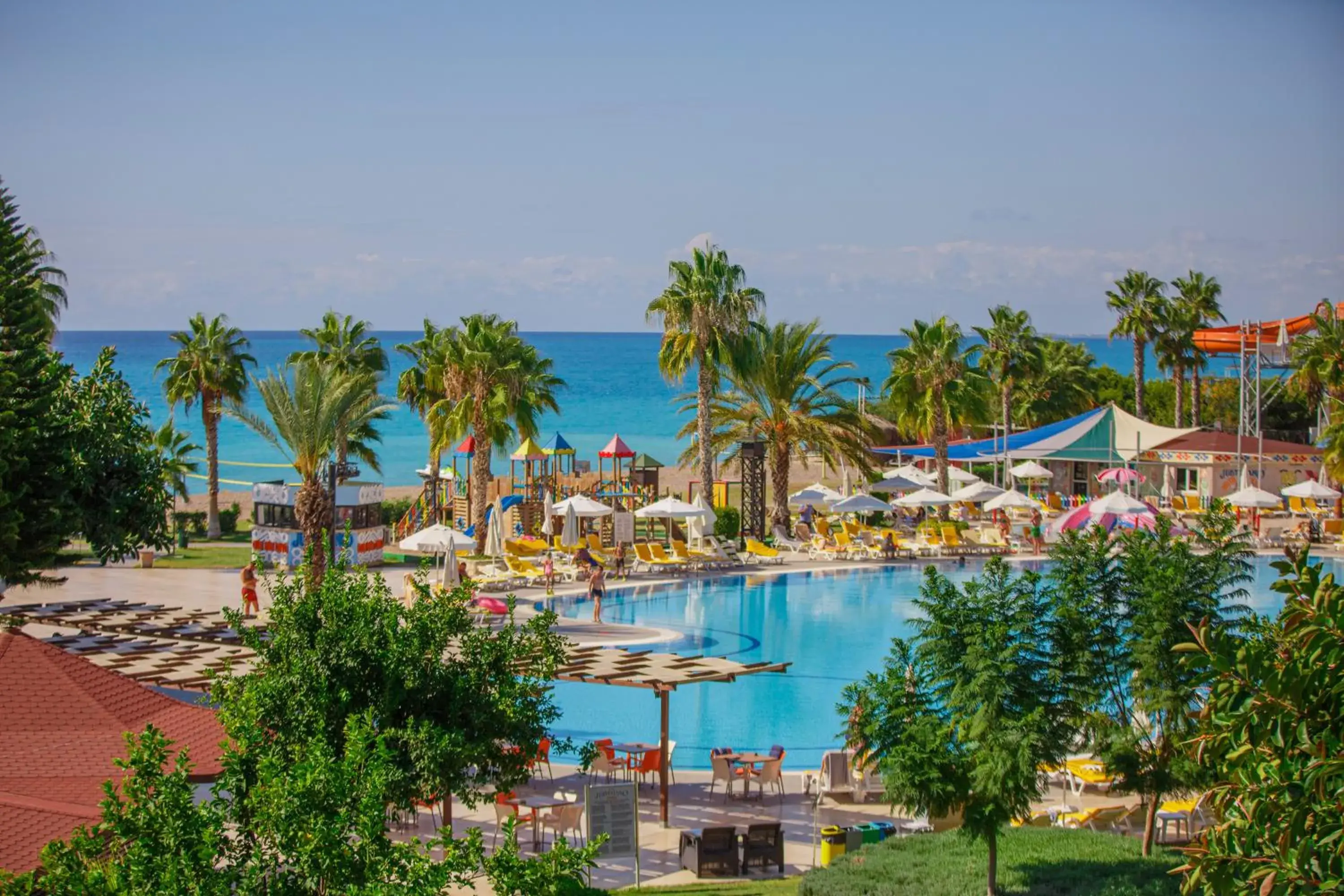 Pool view in Justiniano Club Park Conti Pool view in Justiniano Club Park Conti