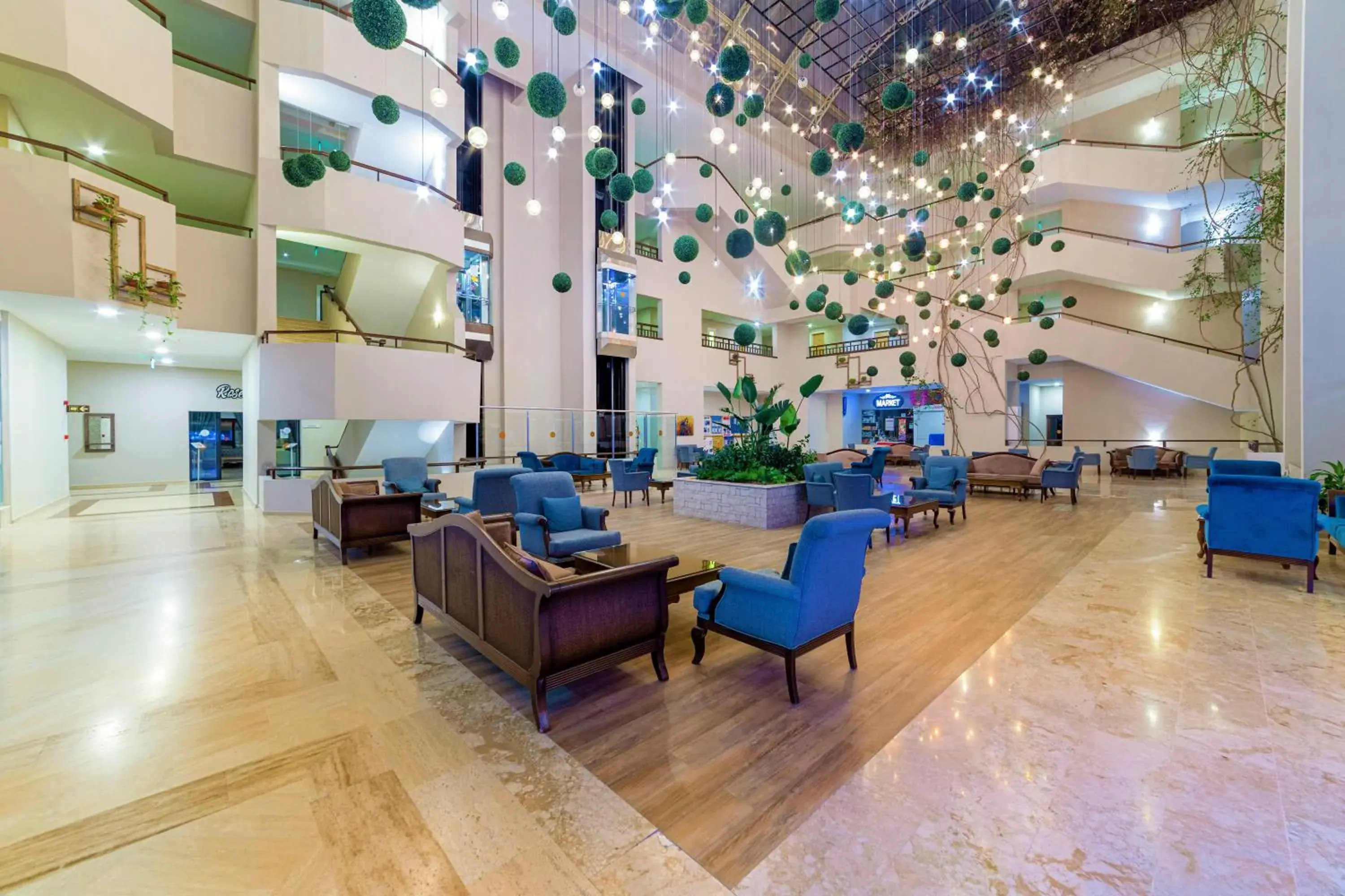 Lobby or reception in Justiniano Club Park Conti Lobby or reception in Justiniano Club Park Conti