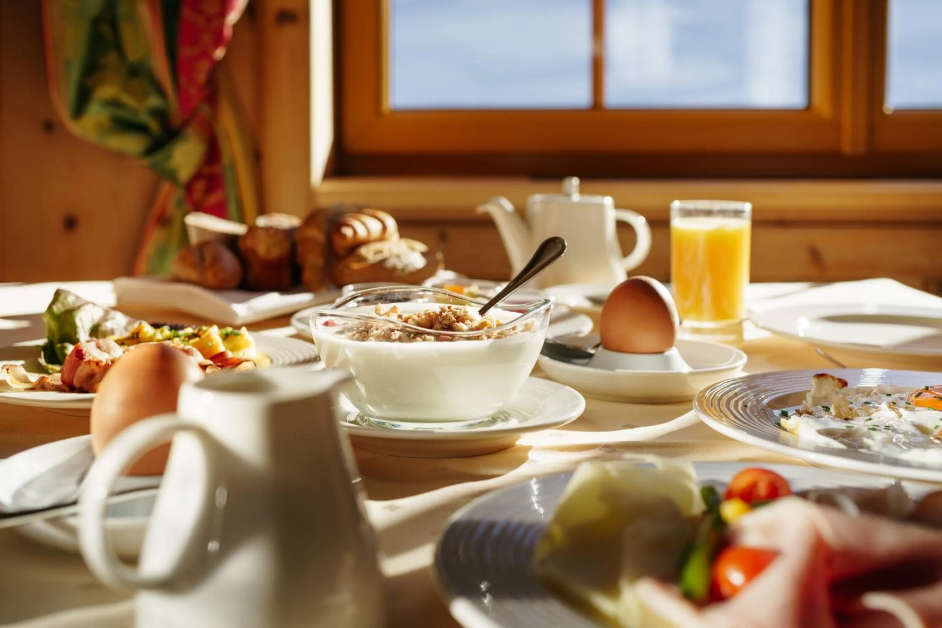 Buffet breakfast in Hotel Venter Bergwelt